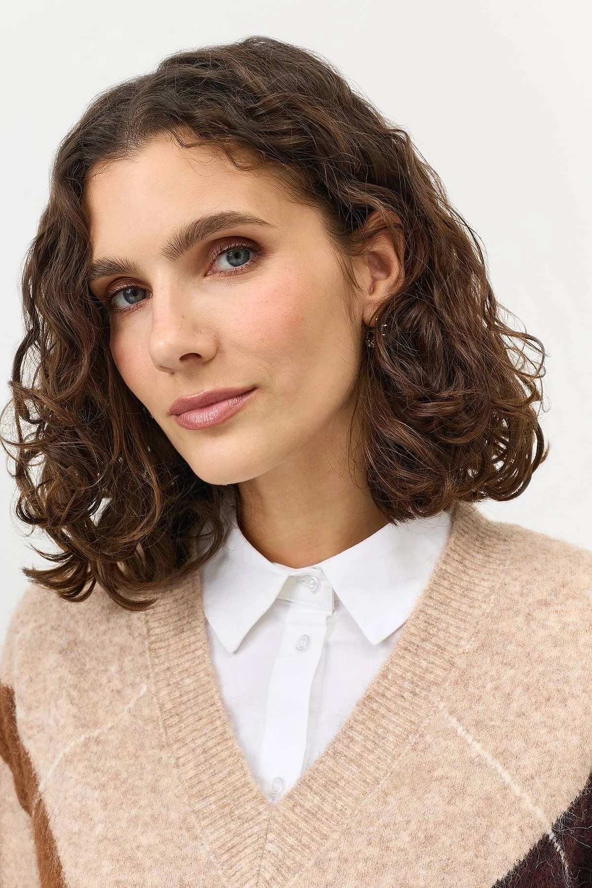 Свитер с узором "аргайл", 48