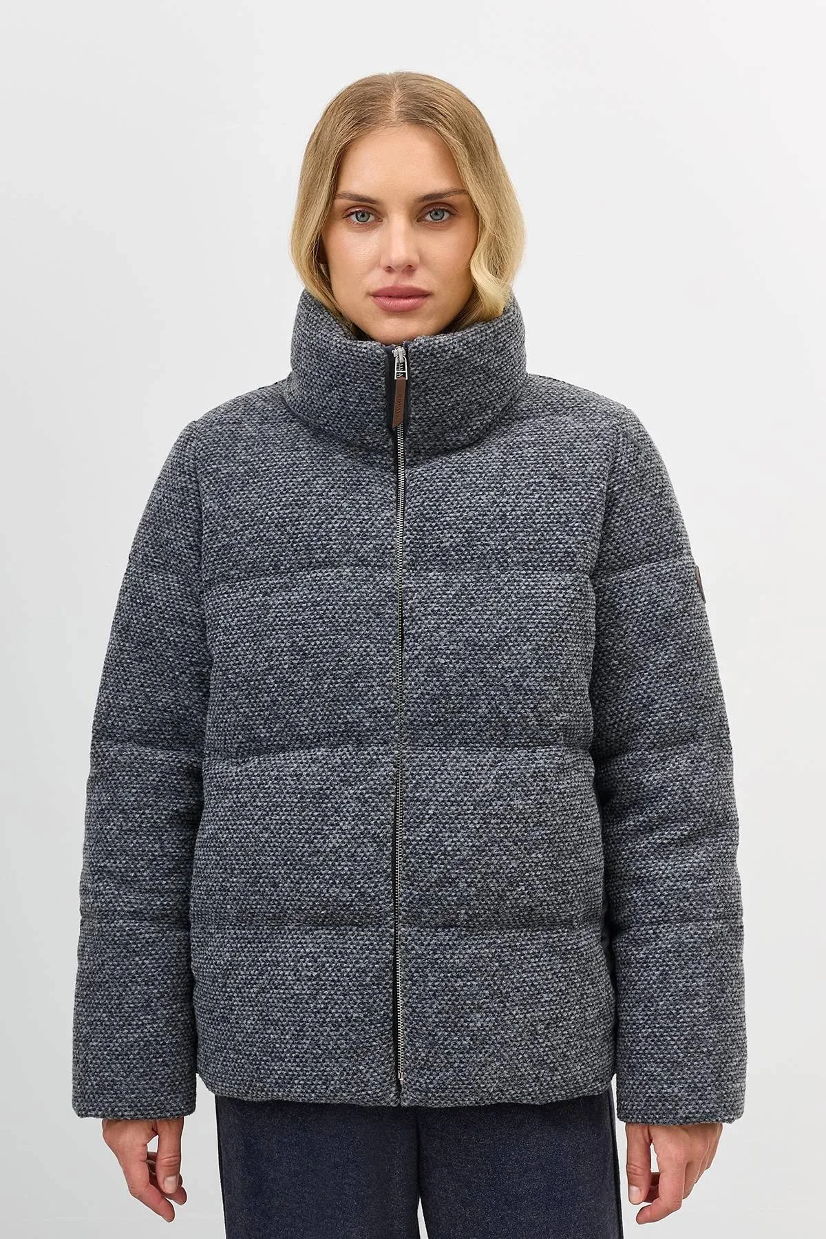 Минималистичная комбинированная куртка, 48