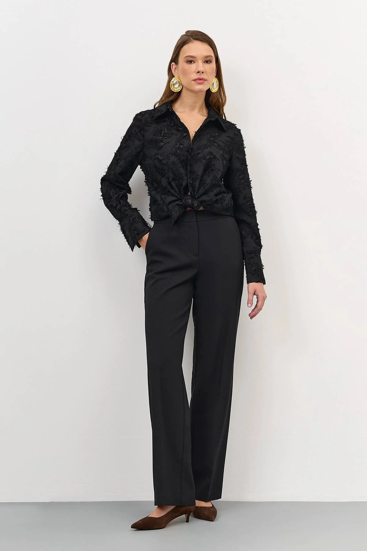 Классические брюки со стрелками, 48