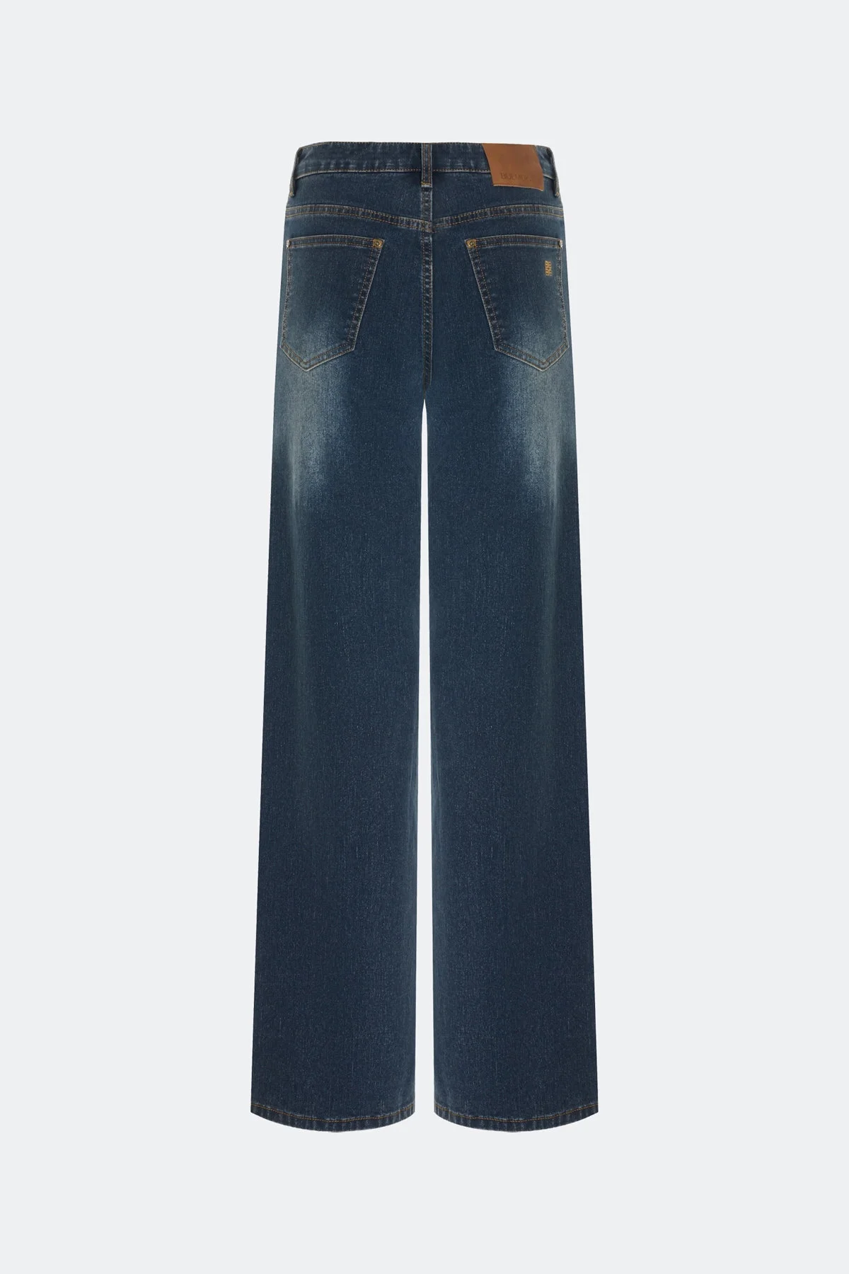 Джинсы Wide leg с акцентной варкой, 34