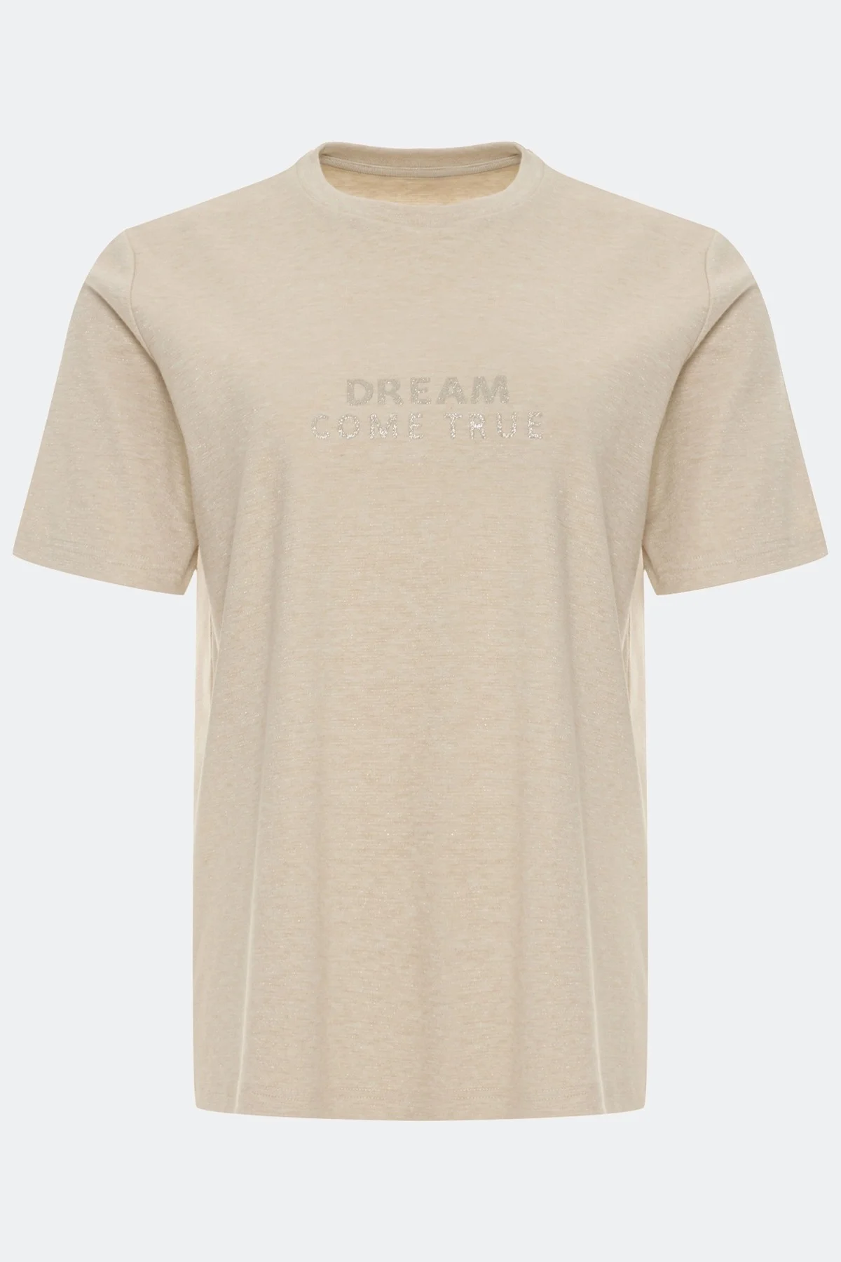 Меланжевая футболка из смесовой вискозы, 38