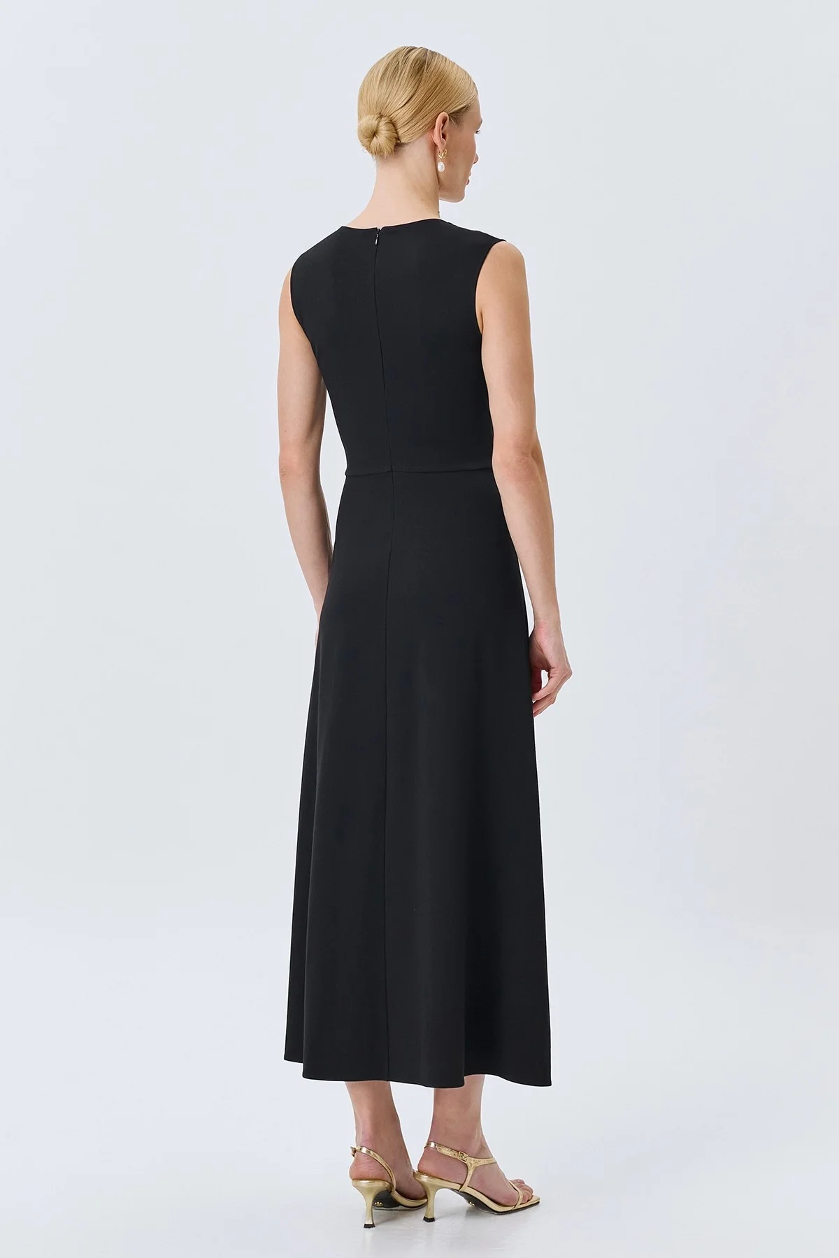 Платье миди с драпировкой, 42