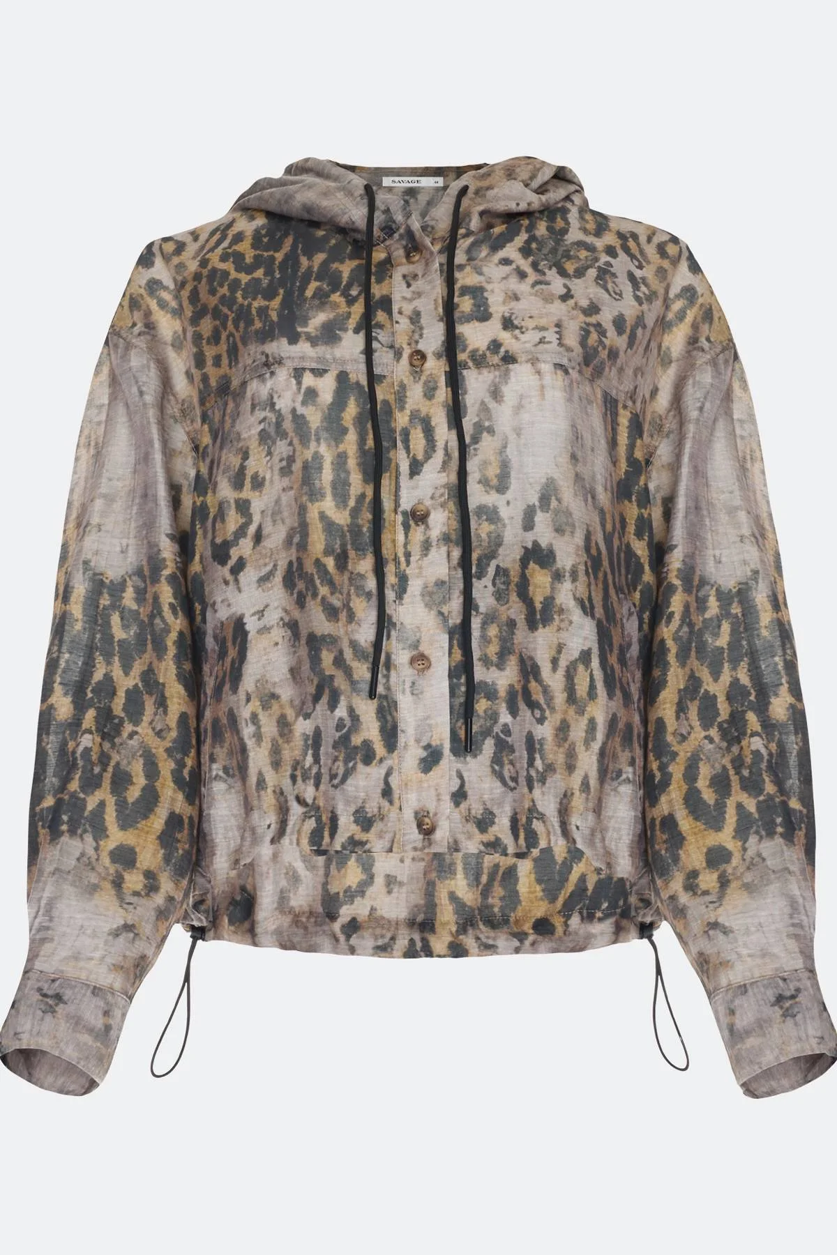 Худи из тенселя с принтом, 44