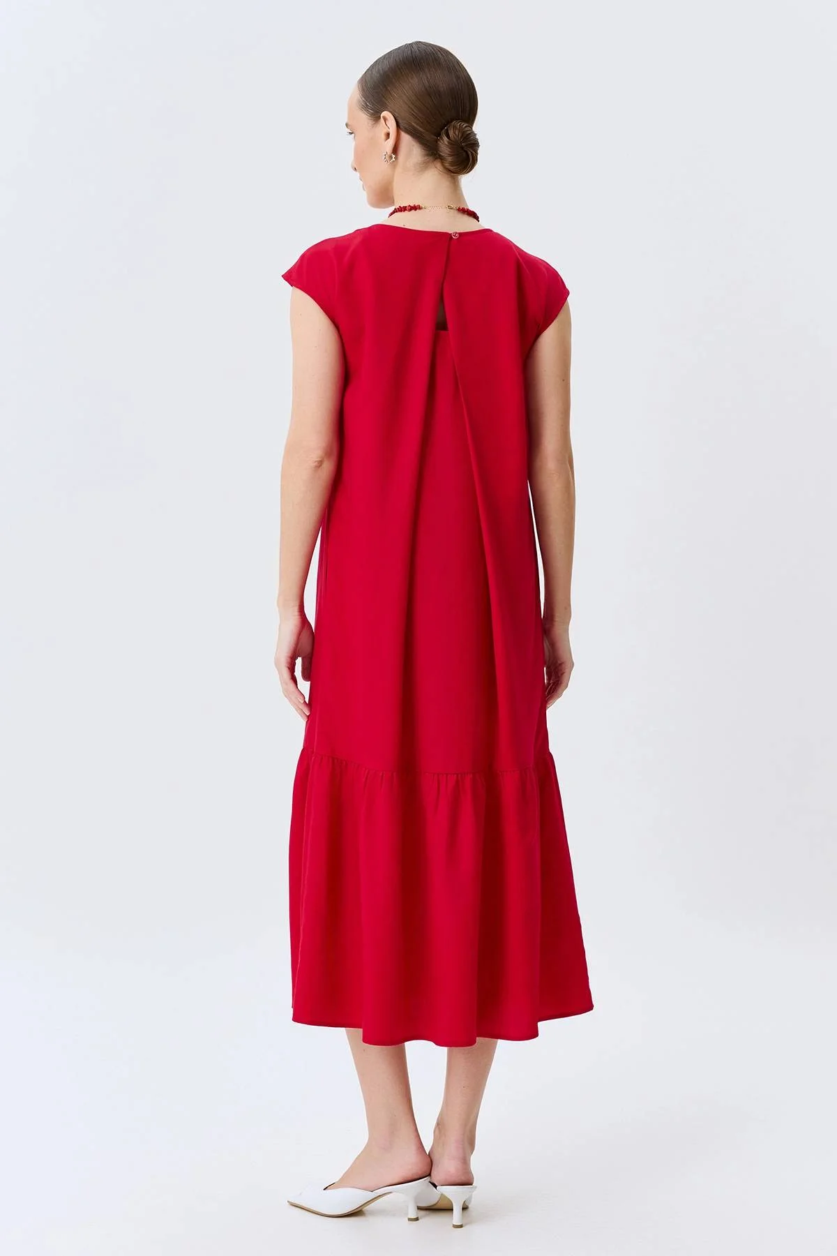 Яркое платье из лиоцелла, 42