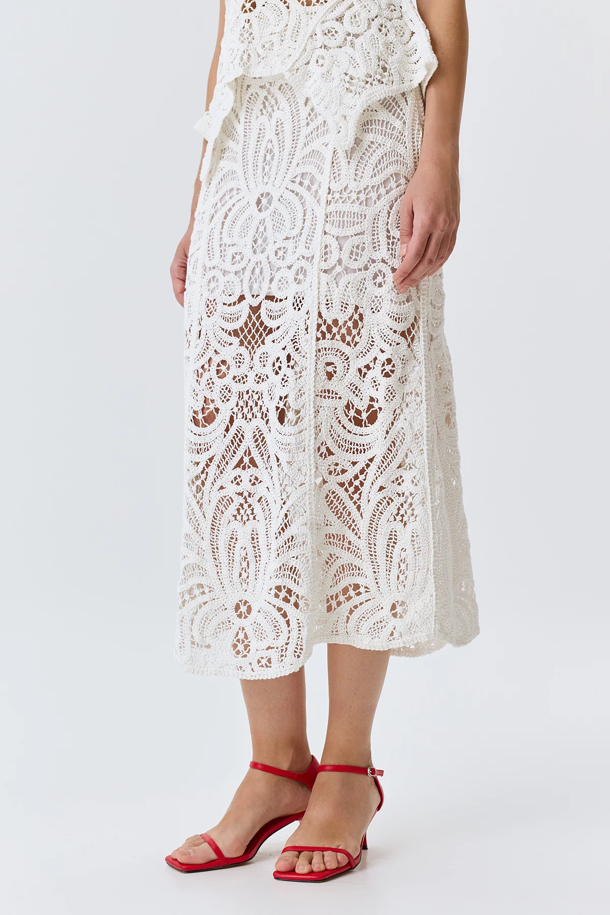 Ажурная кружевная юбка, 50