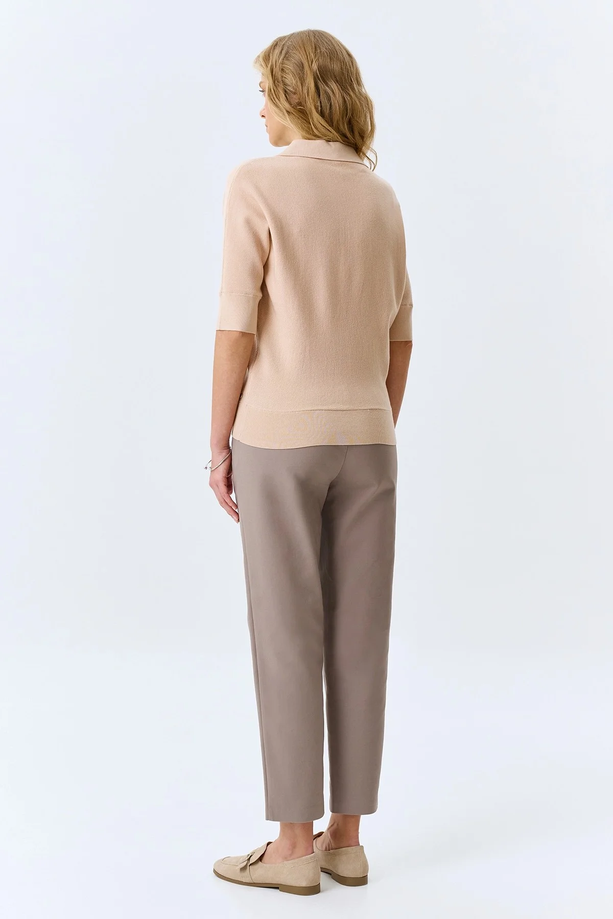 Базовые брюки из эластичного хлопка, 46