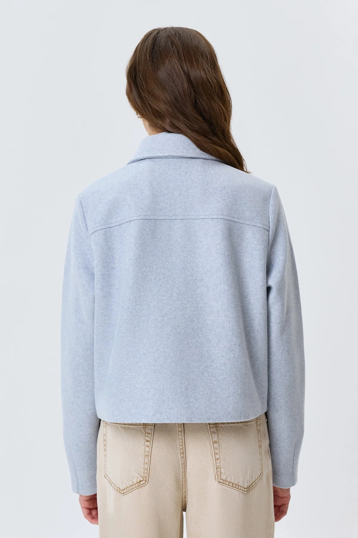 Яркий жакет из пальтовой ткани, 48