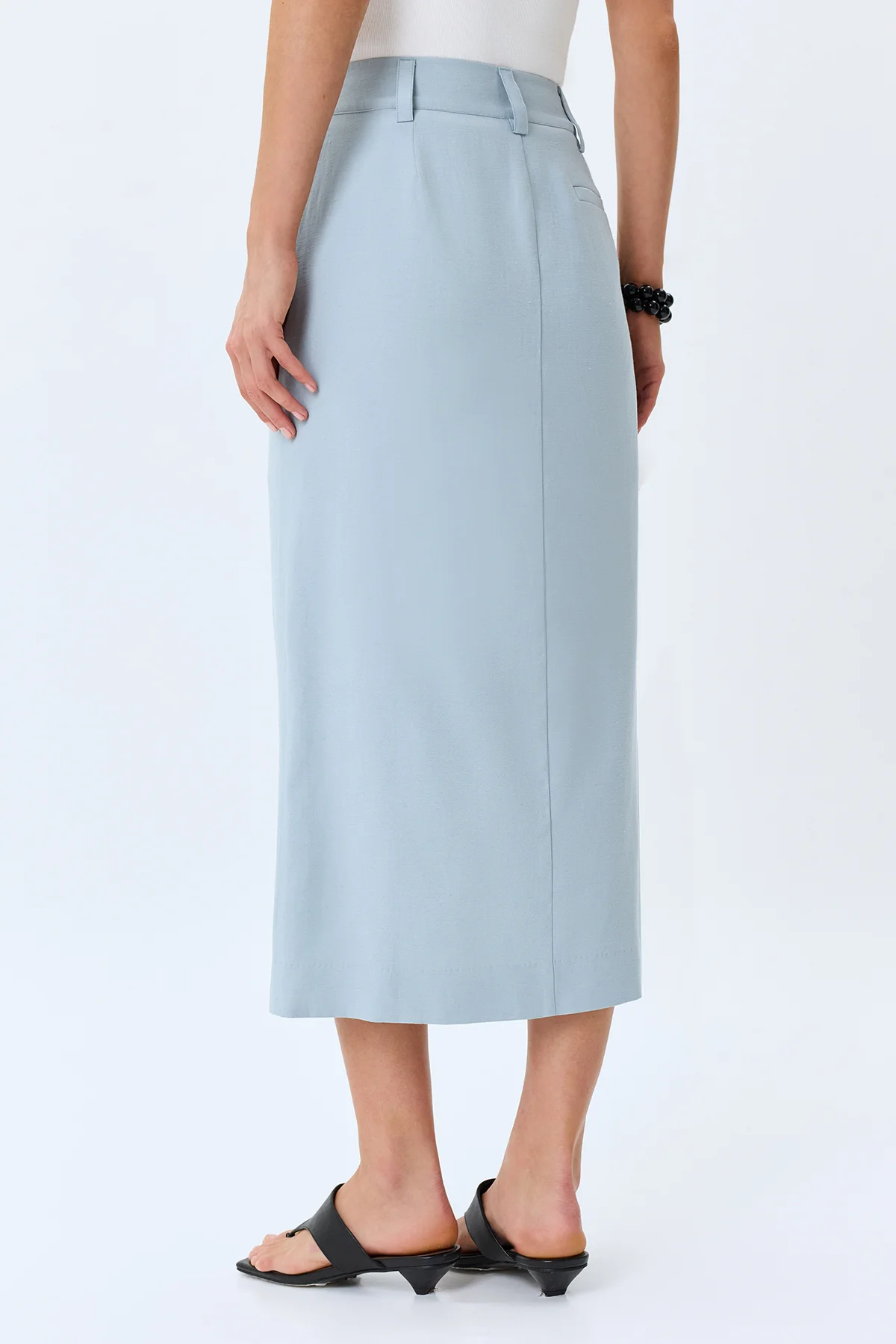 Юбка-карандаш с разрезом, 46