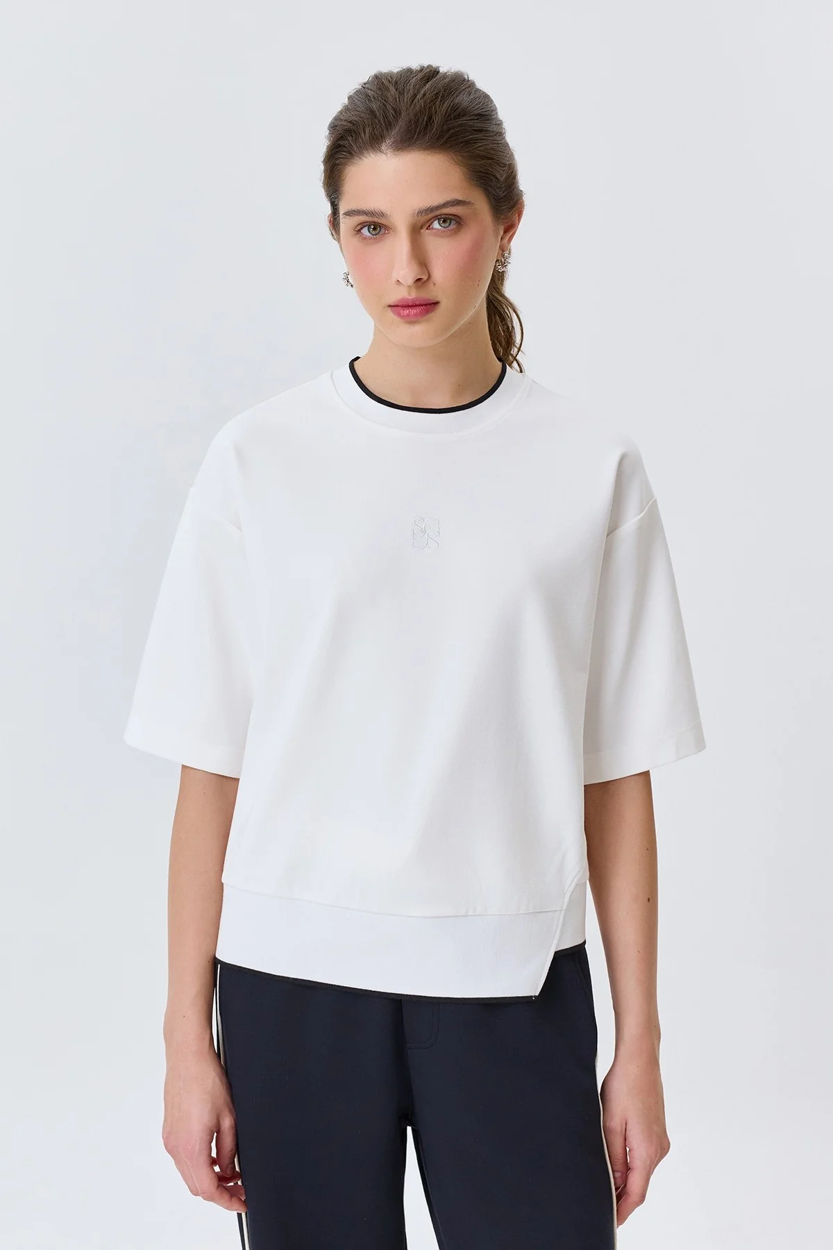 Oversize джемпер из вискозы, 42