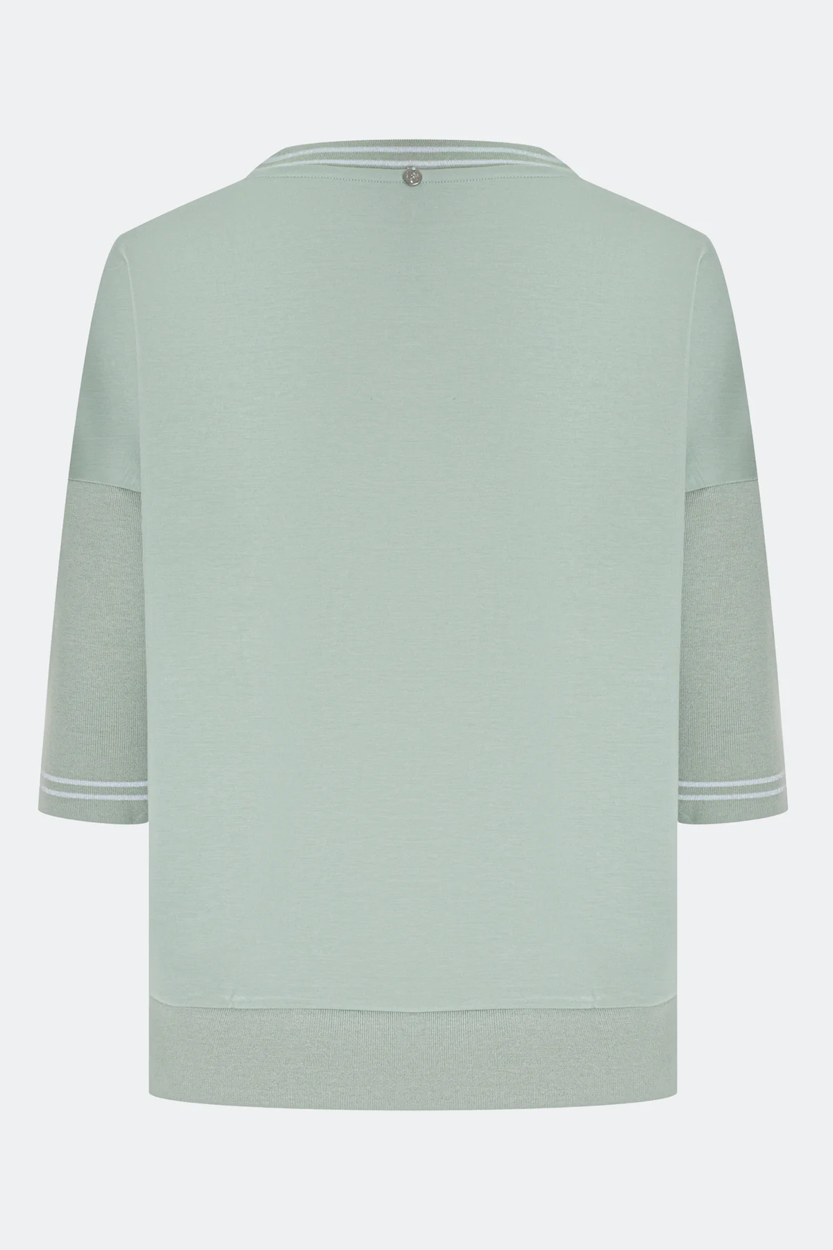 Свободный джемпер с вязаными рукавами, 46