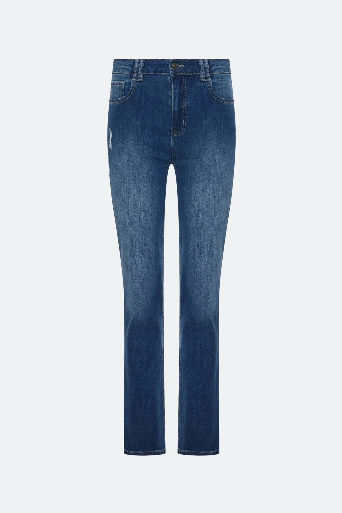 Джинсы с деликатными дестроями, 44