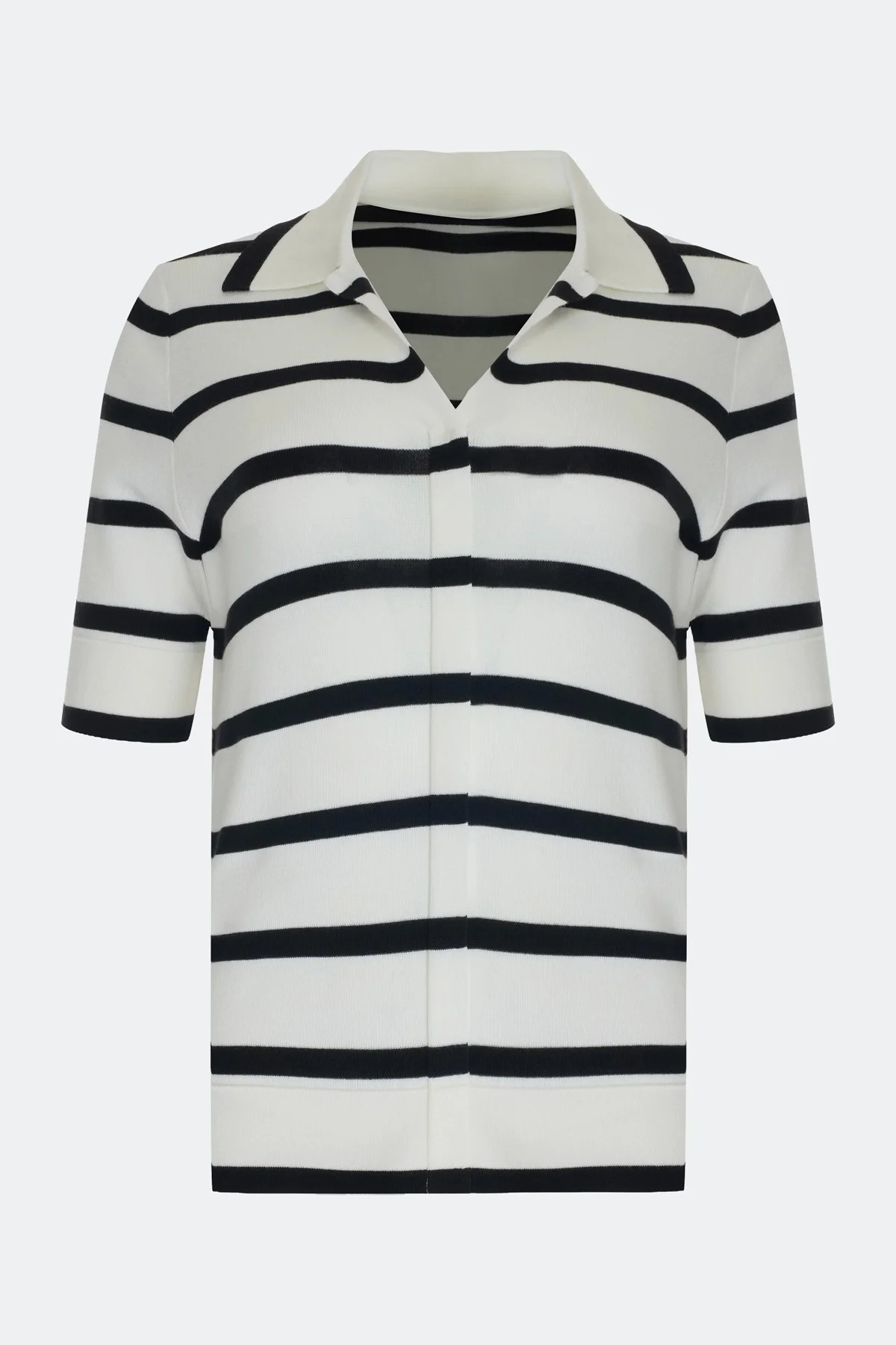 Джемпер поло в полоску, 40