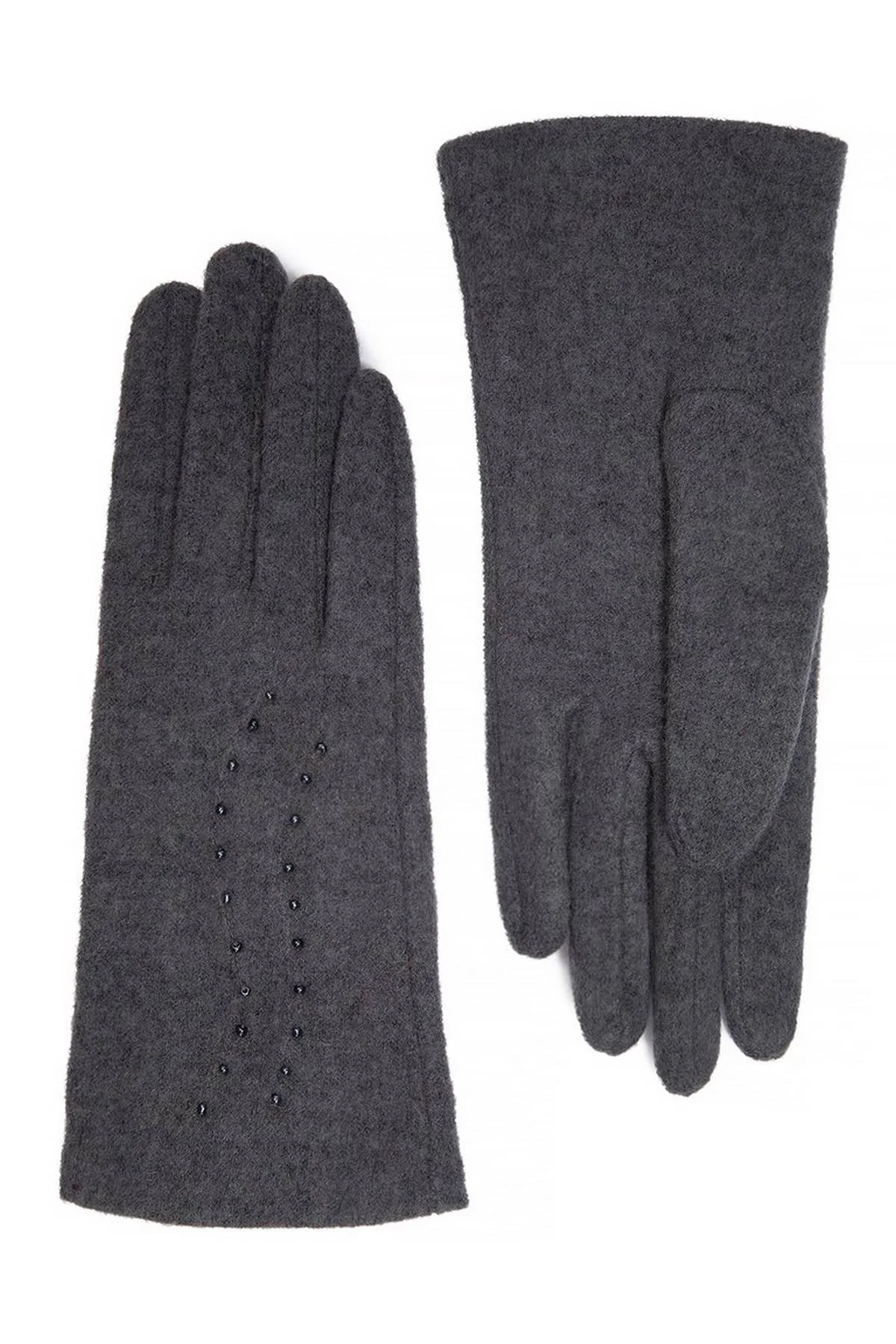 Перчатки темно-серые, M