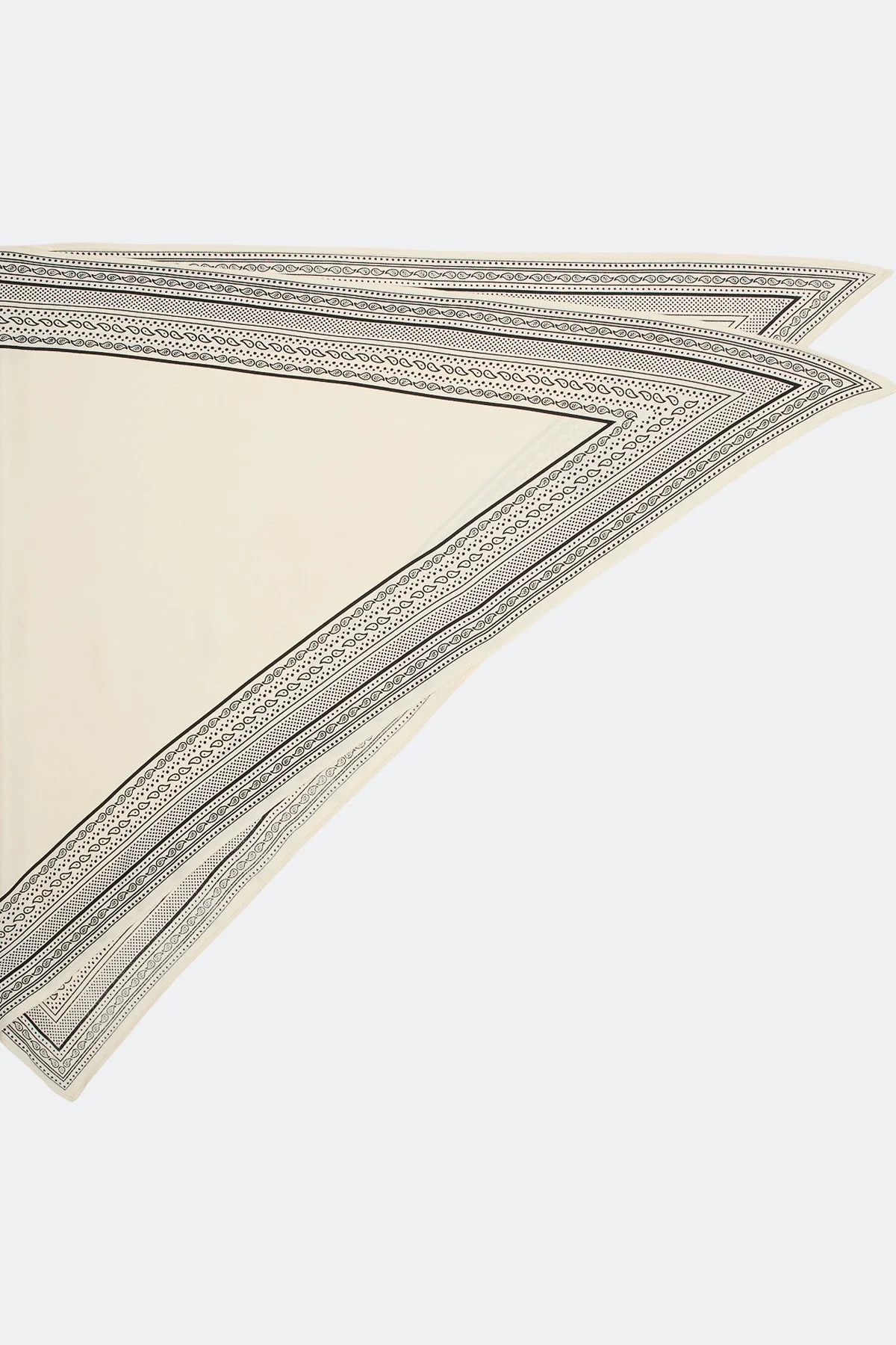 Тонкая косынка с монохромным принтом, One