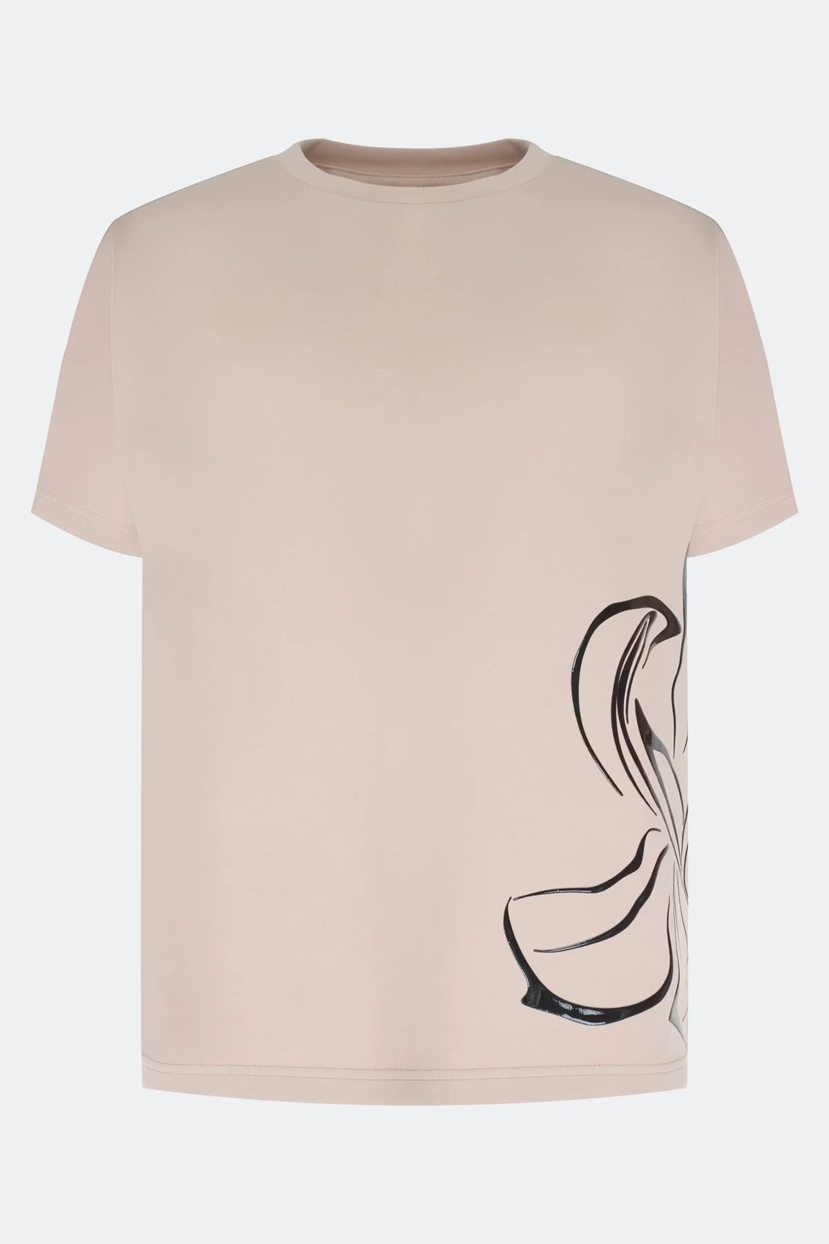 Джемпер из модала с графичным принтом, 36