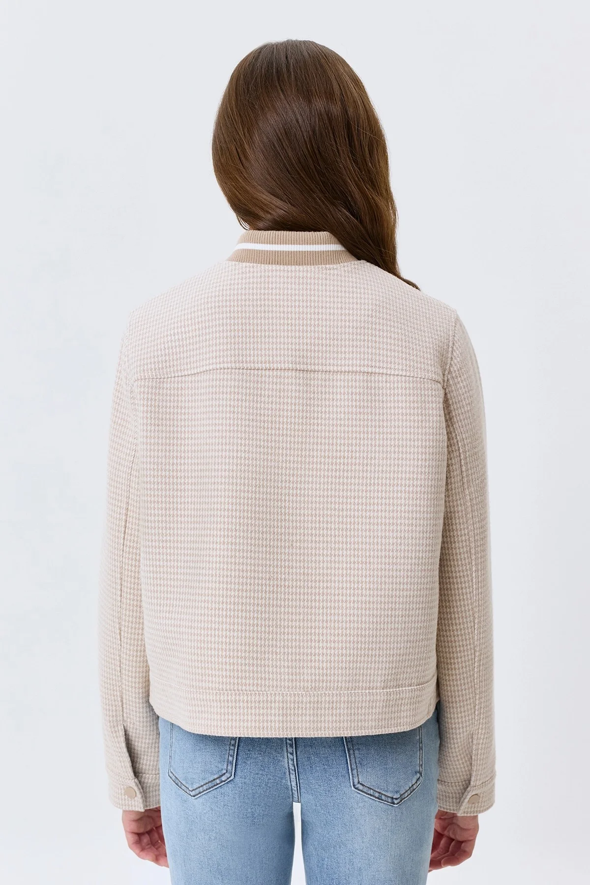 Бомбер с принтом "Pied-de-poule", 42