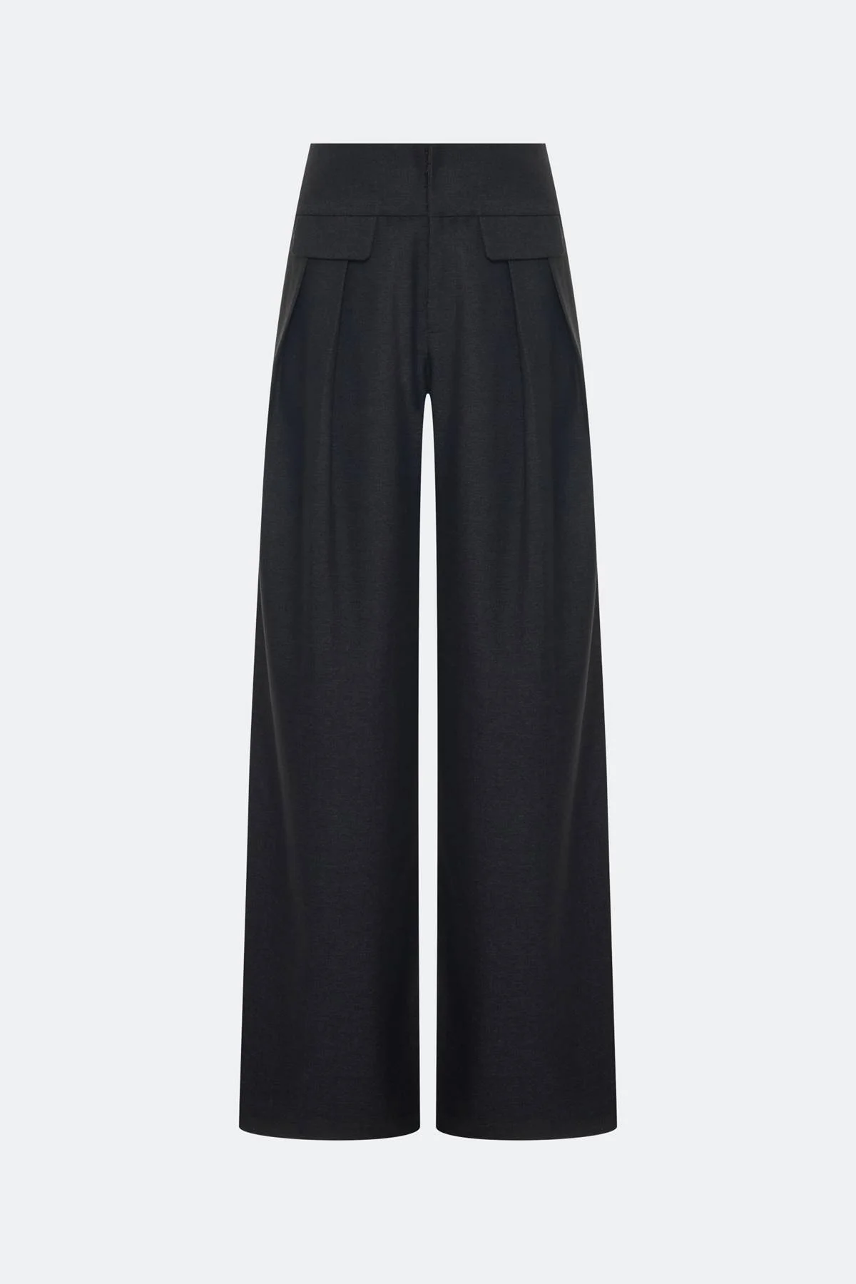 Брюки палаццо с акцентными складками, 44