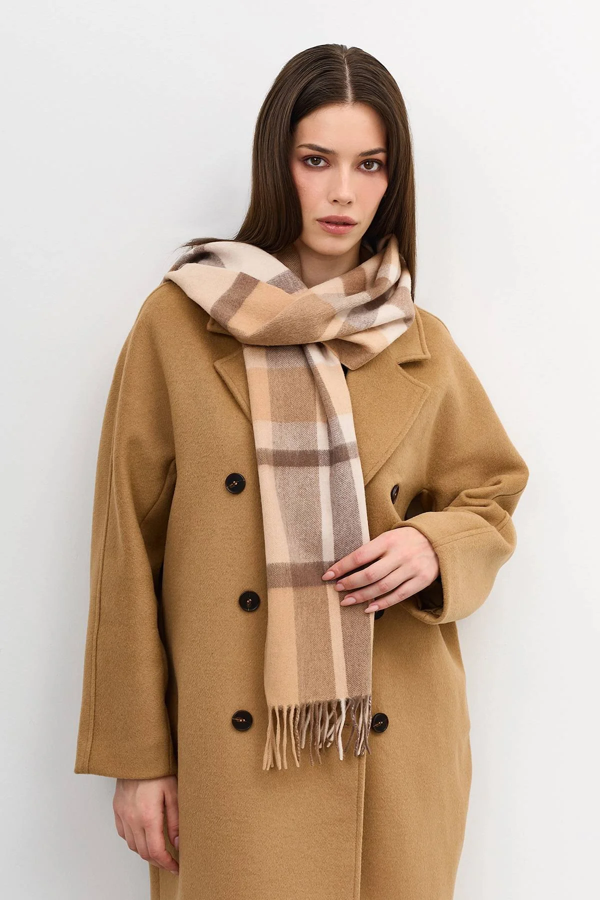 Шерстяной шарф в клетку, One