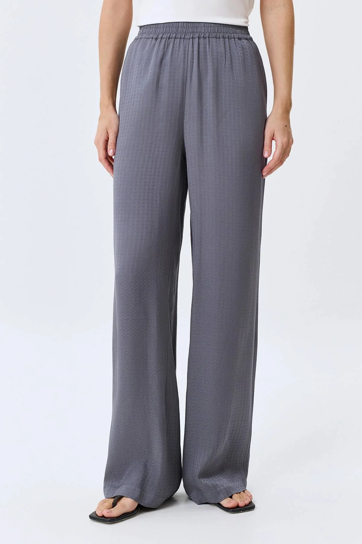 Жаккардовые брюки из 100% вискозы, 46