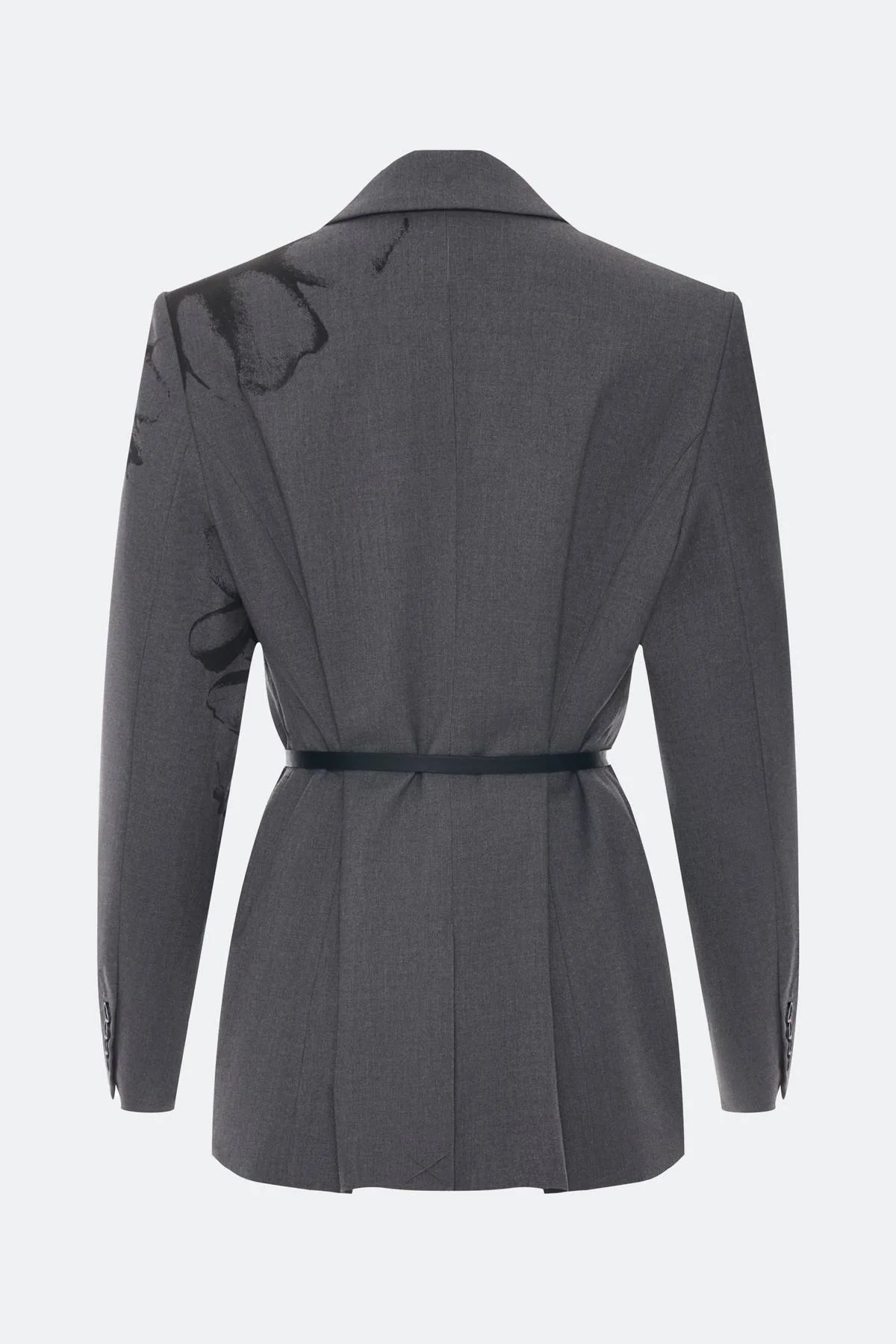 Лимитированная серия жакет с цветочным принтом и ремень, 50