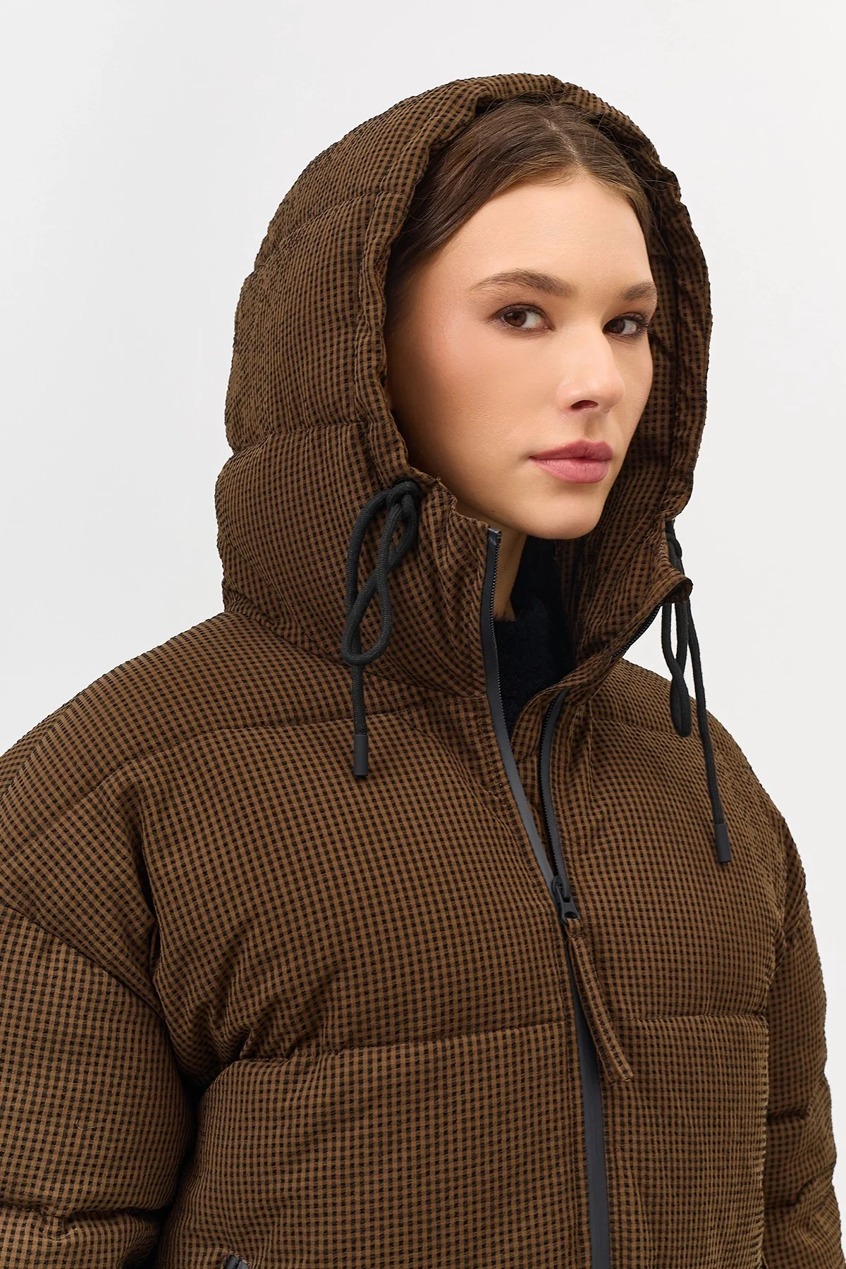 Пальто из фактурной ткани, 46