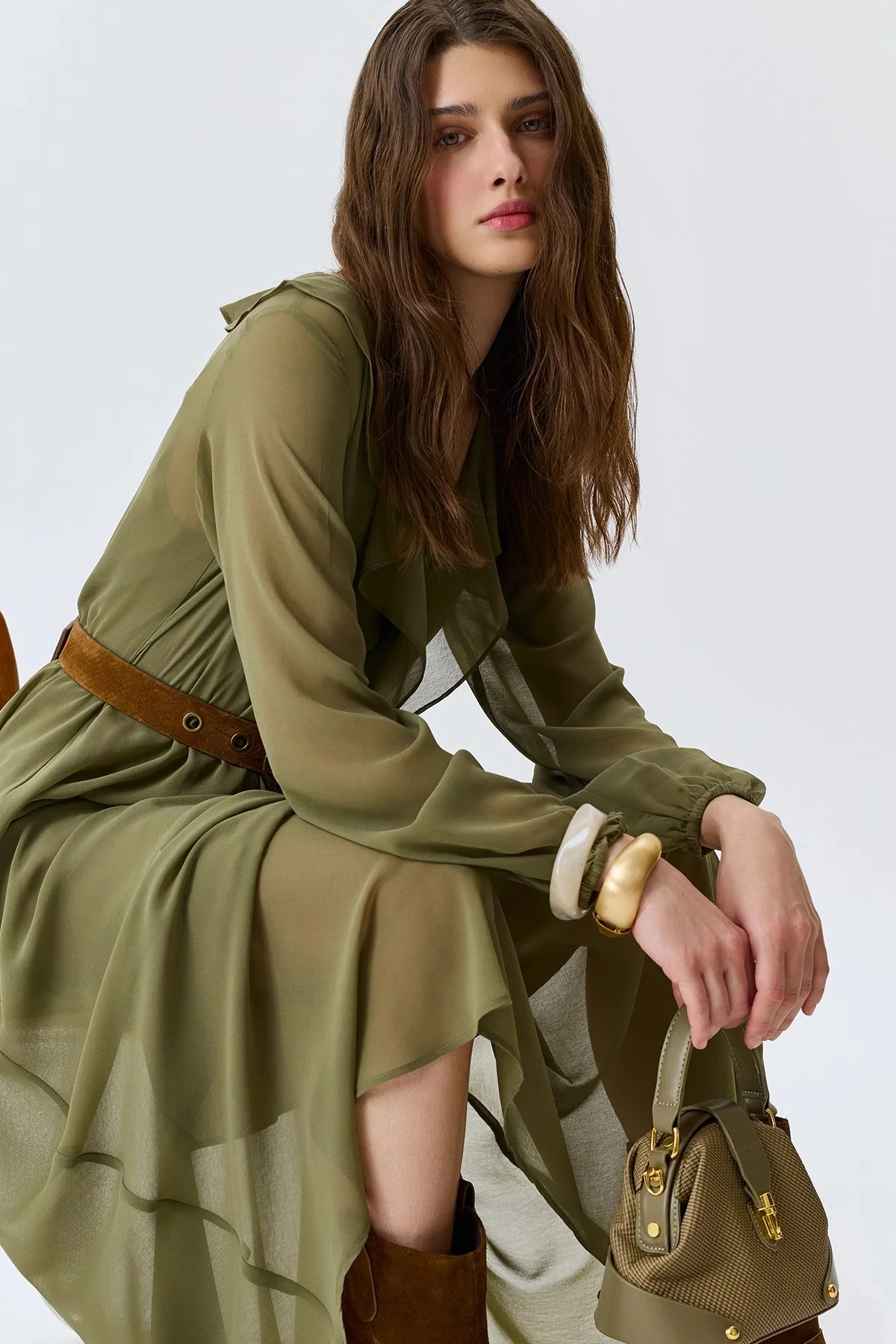 Романтичное платье в стиле "Бохо", 48