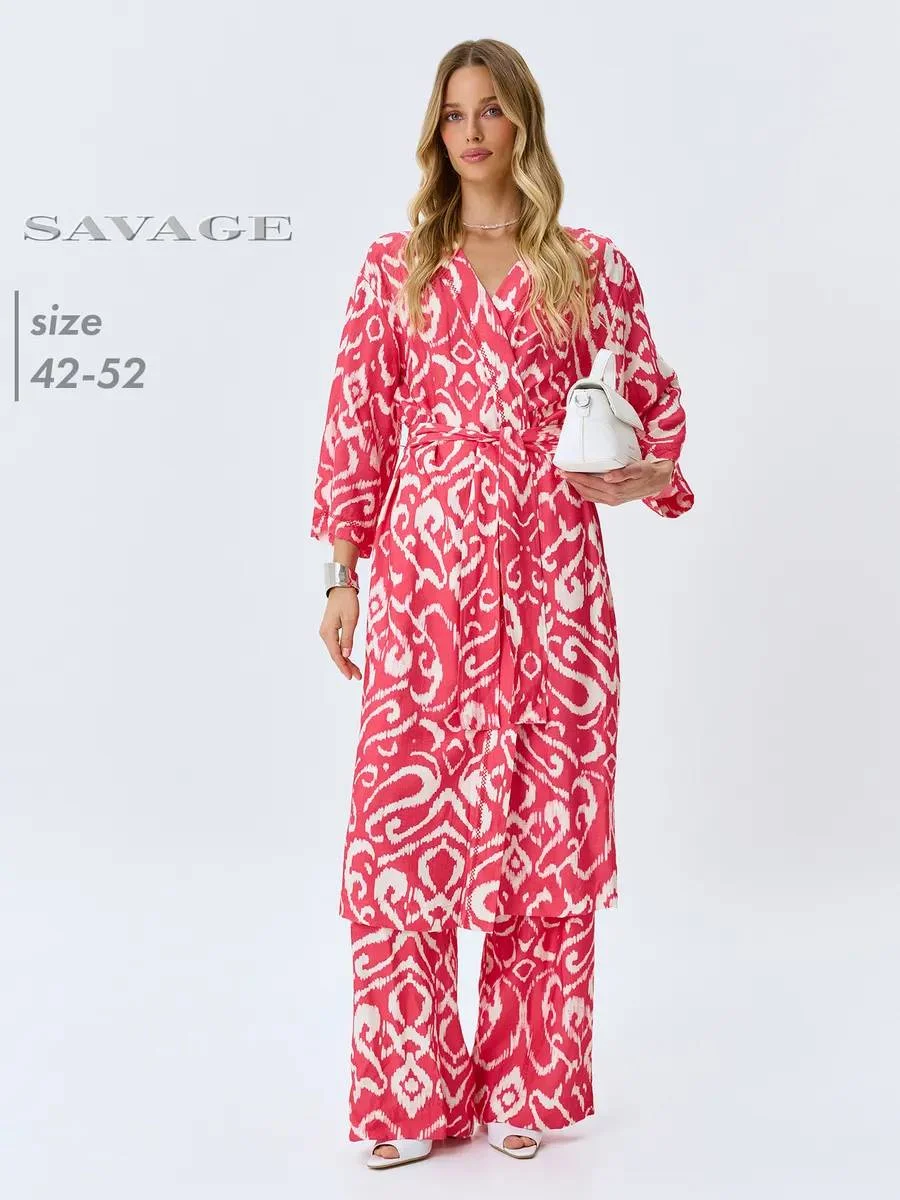 Туника кимоно длинное летнее, 50