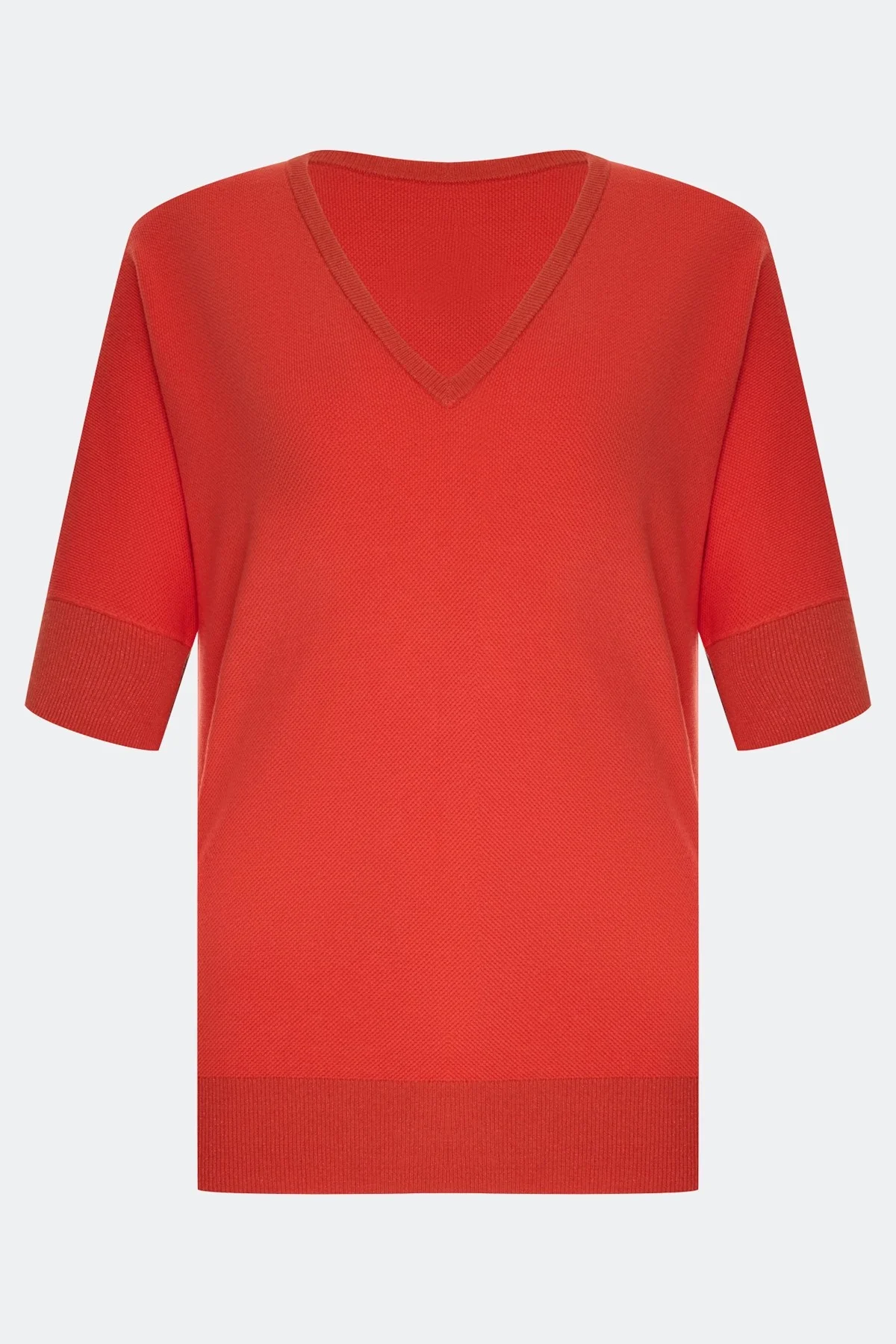 Яркий джемпер V-neck, 44