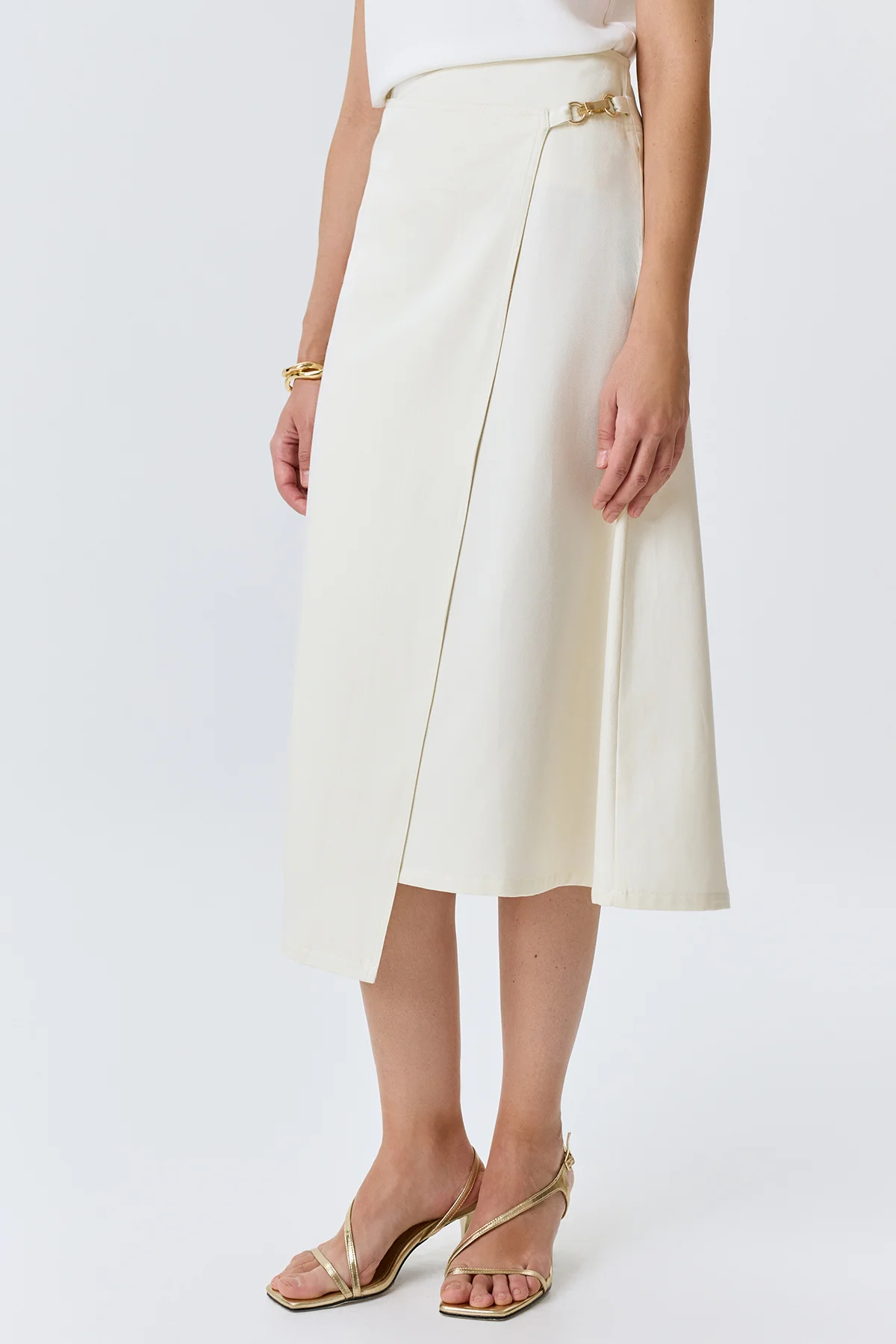 Асимметричная юбка на запах, 46