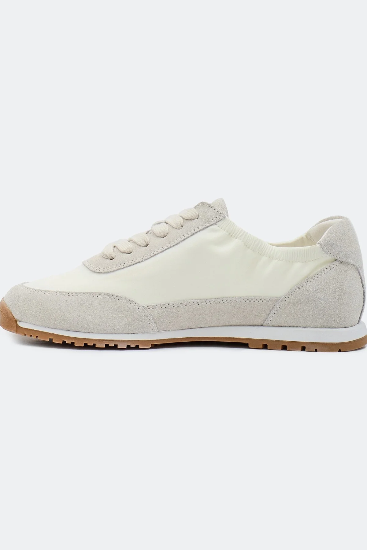 Кроссовки из замши с акцентной сборкой, 39