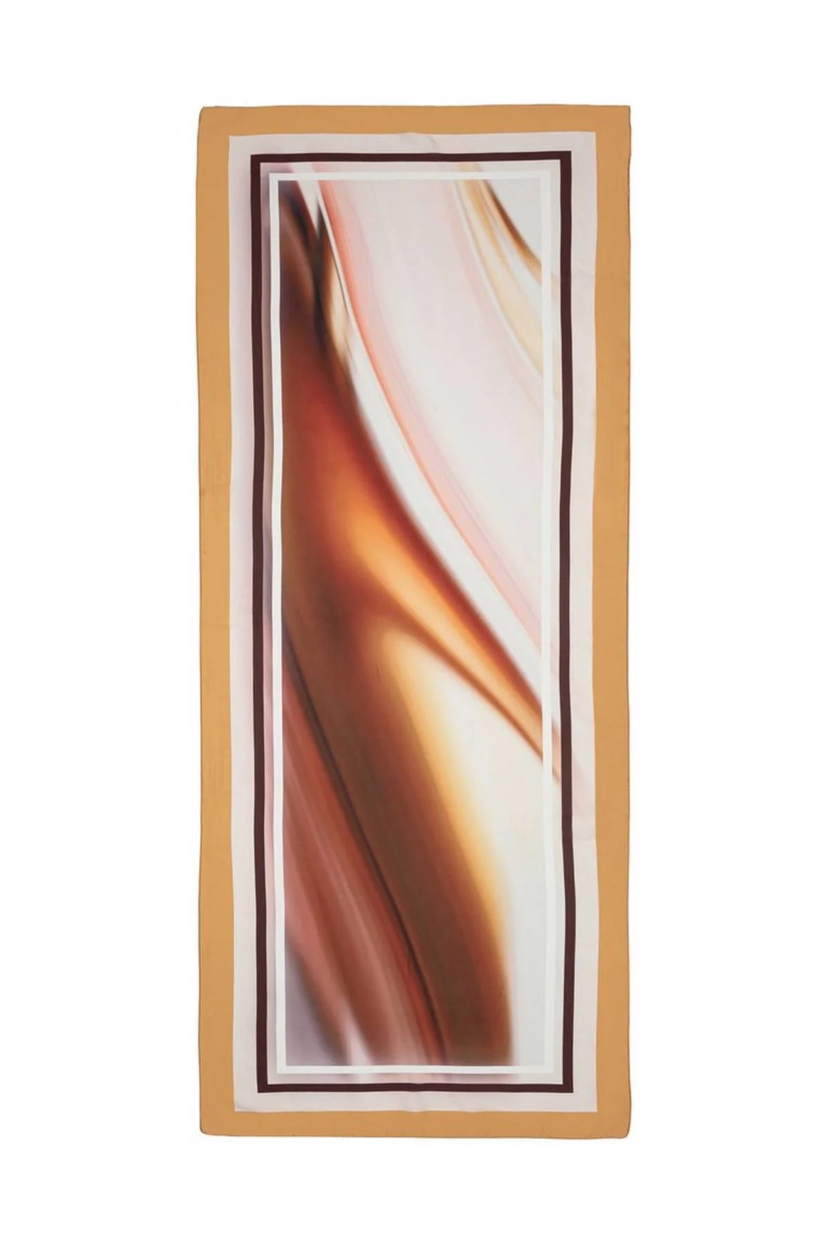 Лимитированная серия темно-коричневый джемпер с палантином, 48