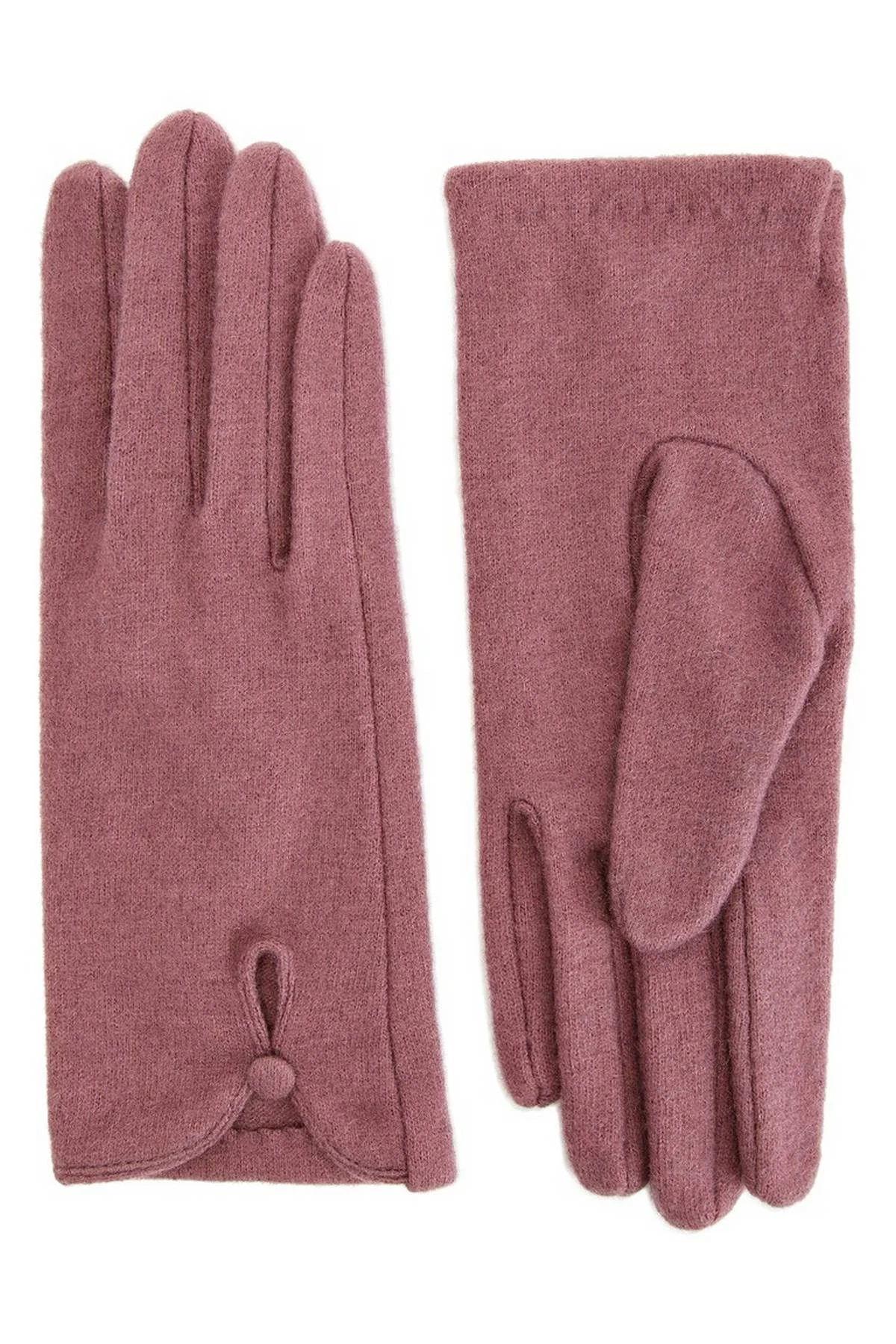 Перчатки пыльно-розовые, M