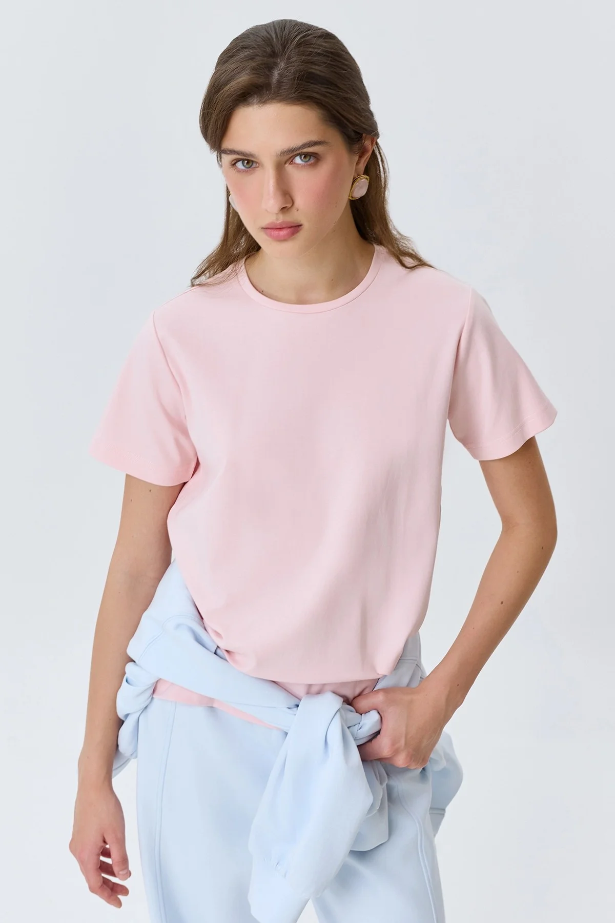 Базовая яркая розовая футболка, 52