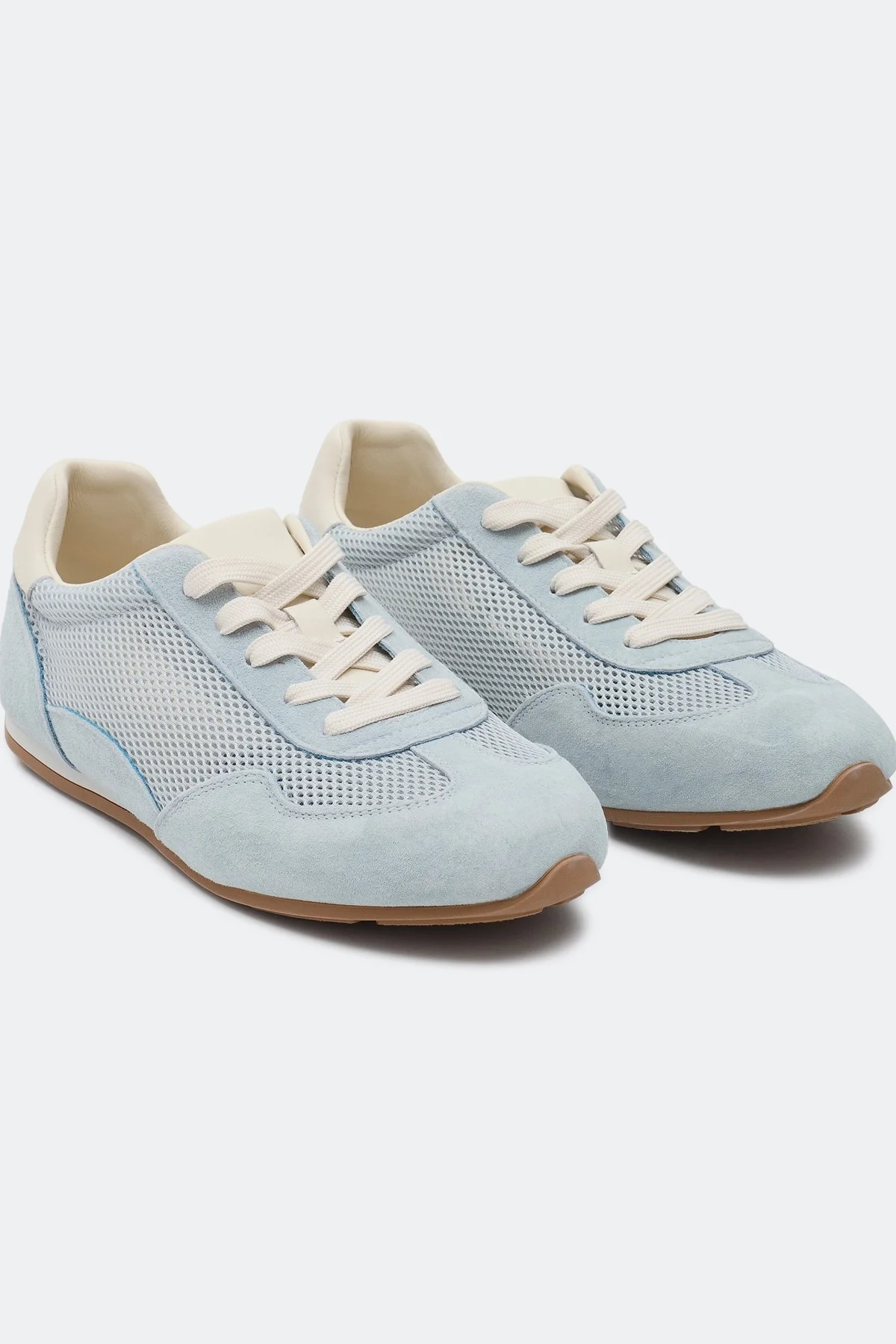 Комбинированные кеды из натуральной замши, 40