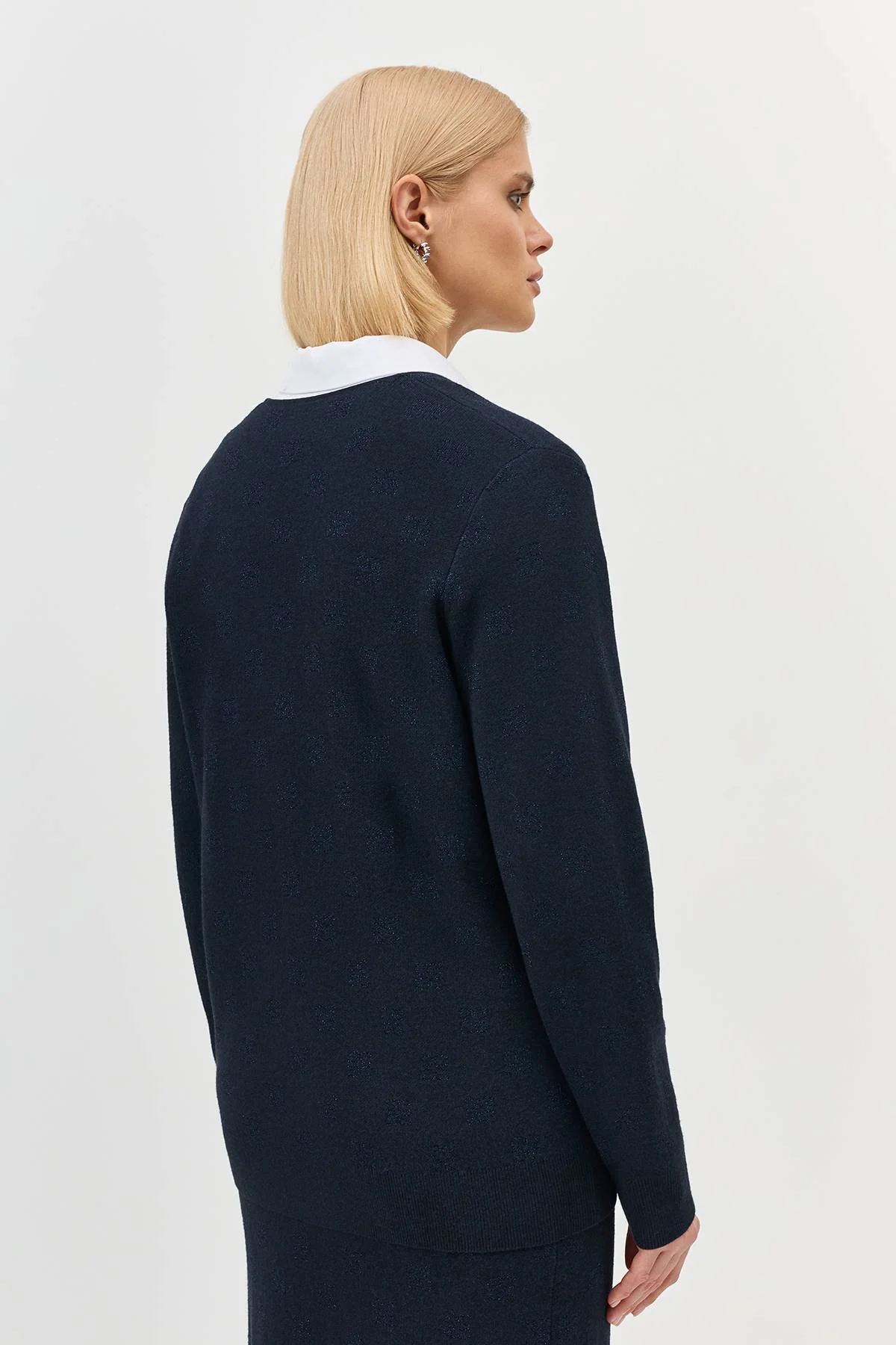 Теплый женский кардиган с V-образным вырезом, 36