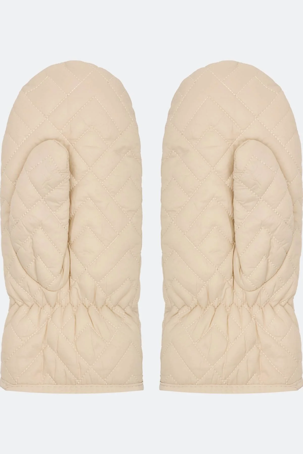 Утепленные варежки с ромбовидной стежкой, One