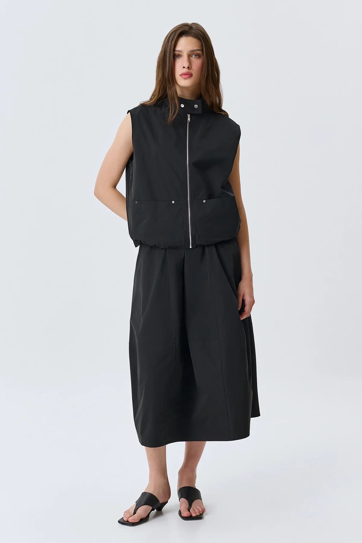 Объемная юбка-миди, 44