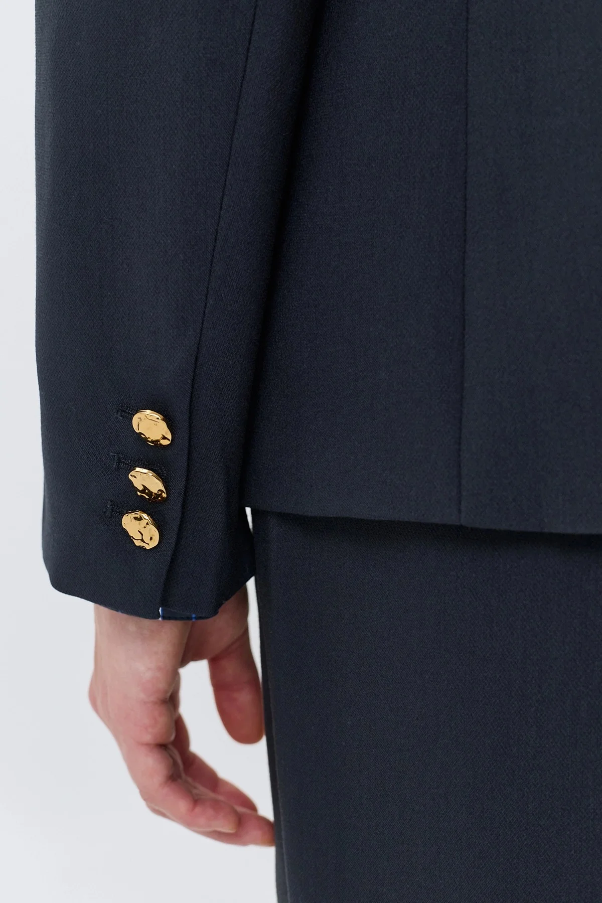 Однобортный свободный жакет, 42