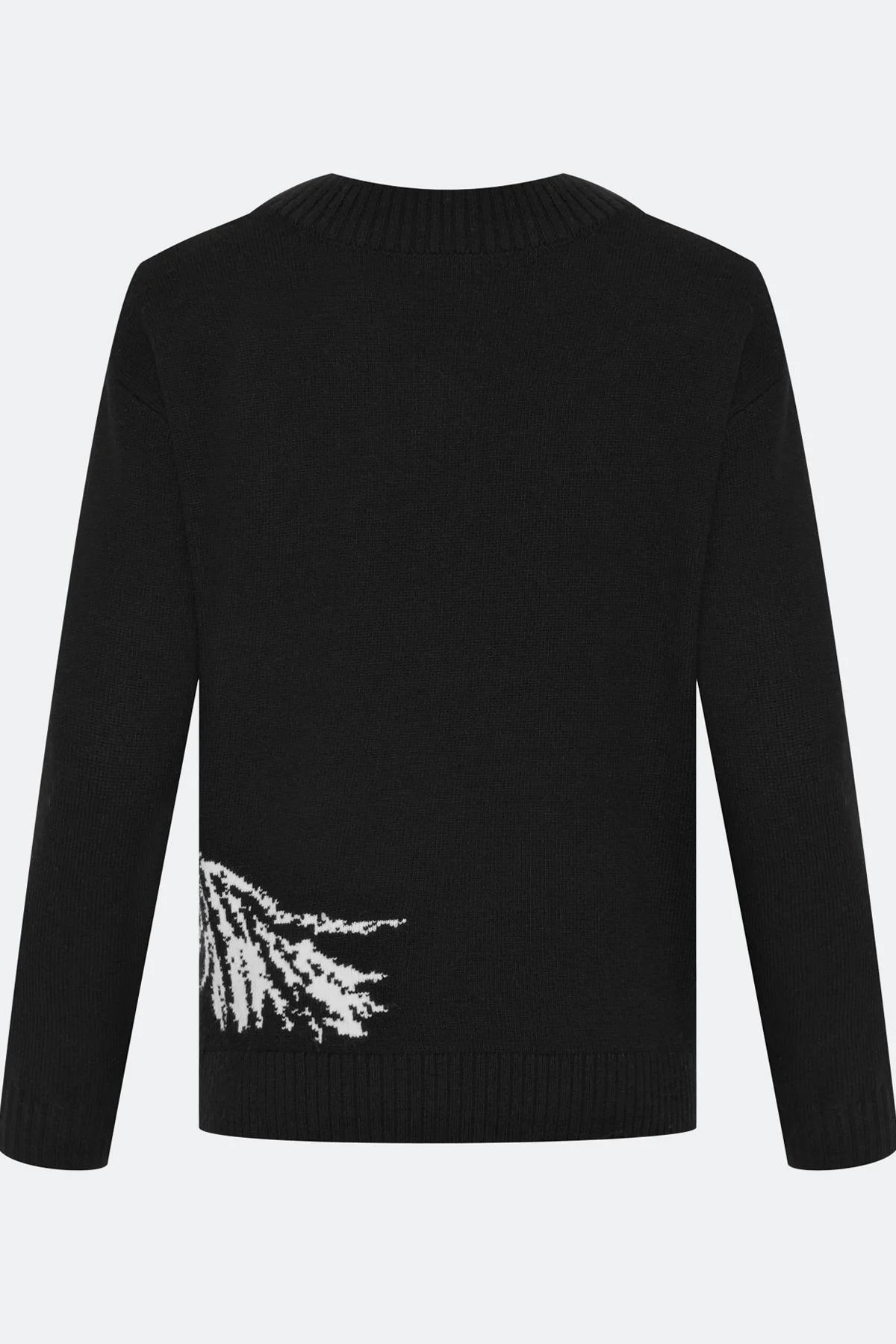 Лимитрированная серия свитер с контрастным узором и ремень, 36