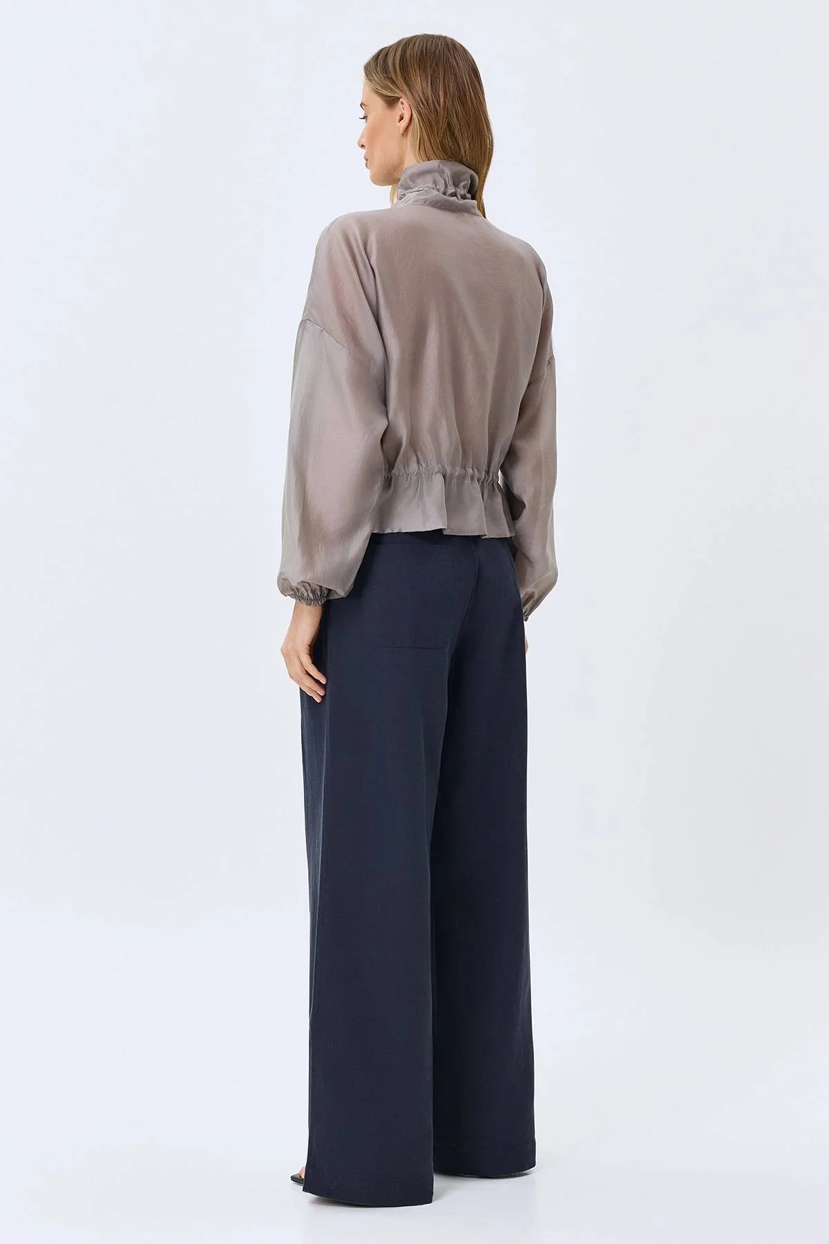 Широкие брюки из тенселя, 44