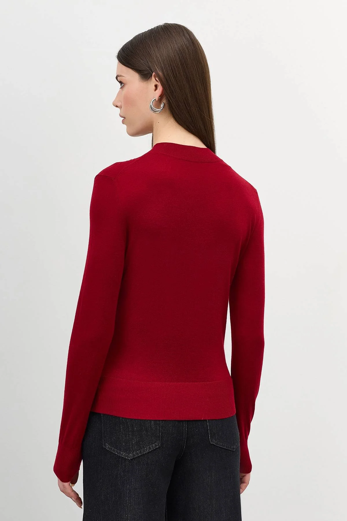 Лимитированная серия джемпер с шелком и ремень, 44