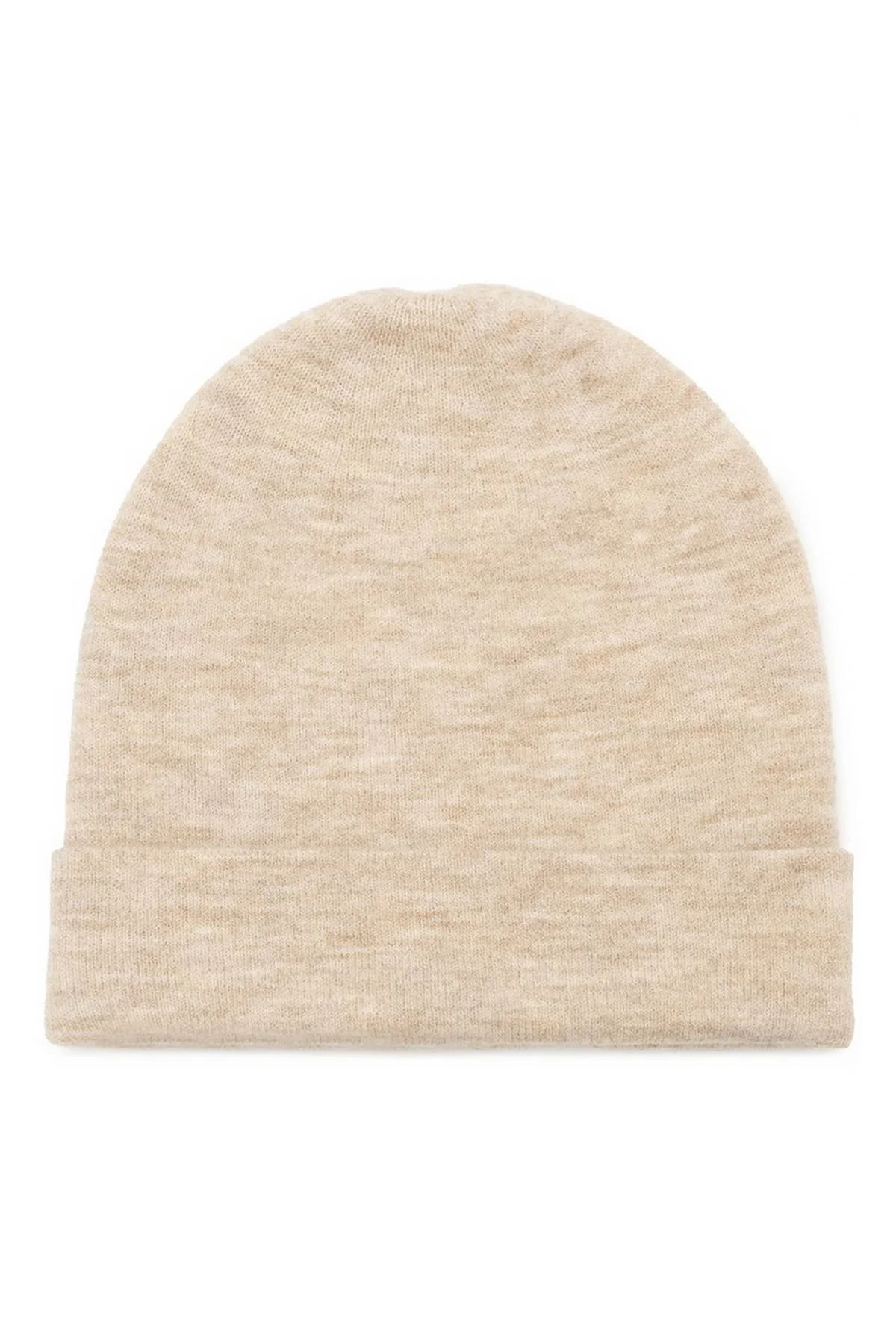 Шапка бежевая, меланж