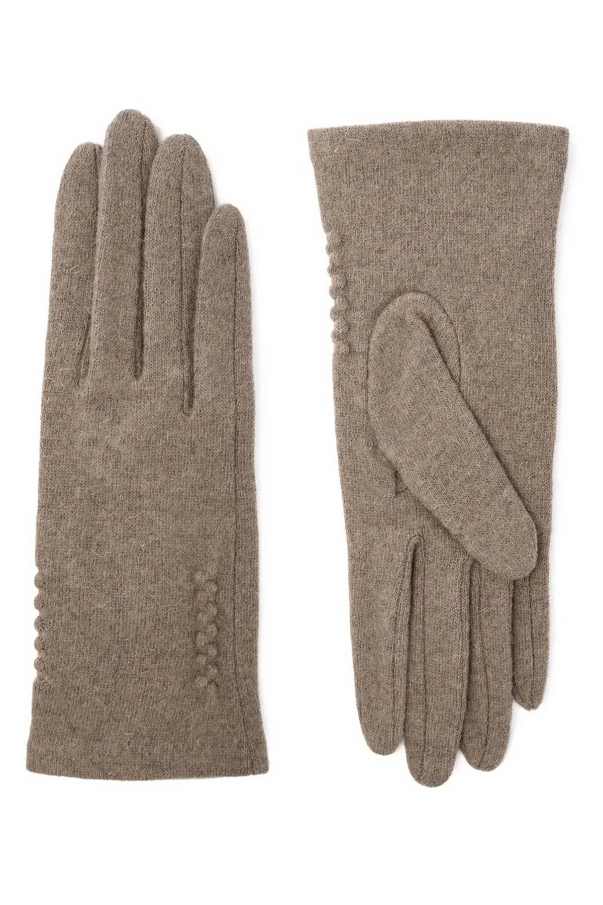 Перчатки серо-коричневые, M