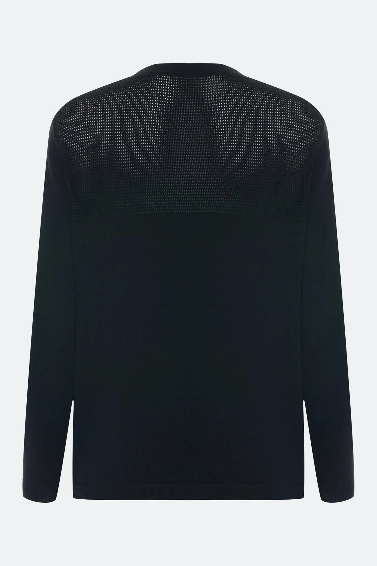 Вязаный джемпер с ажурной кокеткой, 36