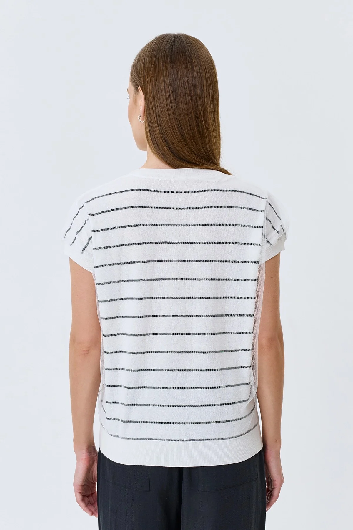 Двуслойный джемпер с принтом, 42