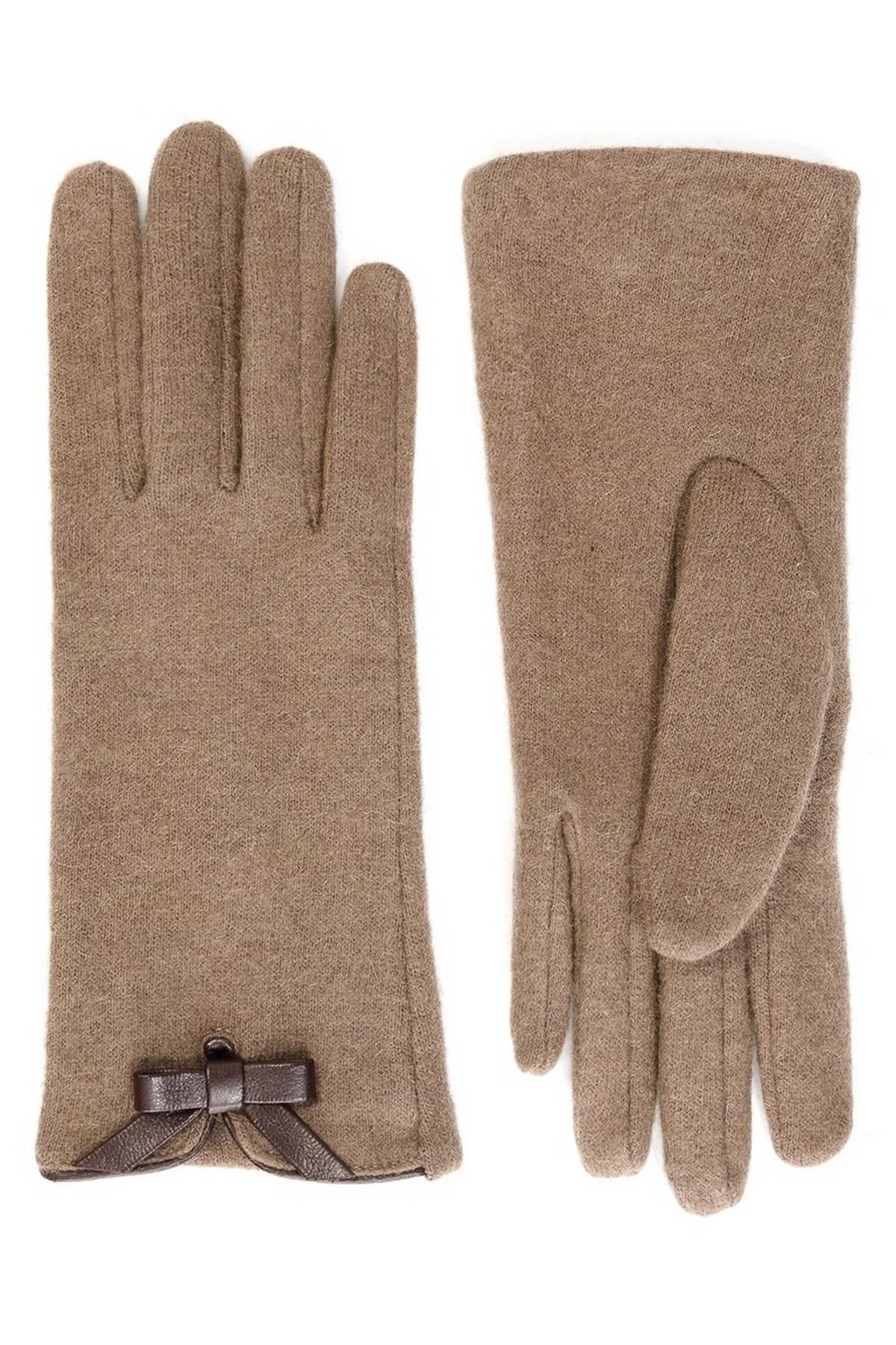 Перчатки серо-коричневые, M