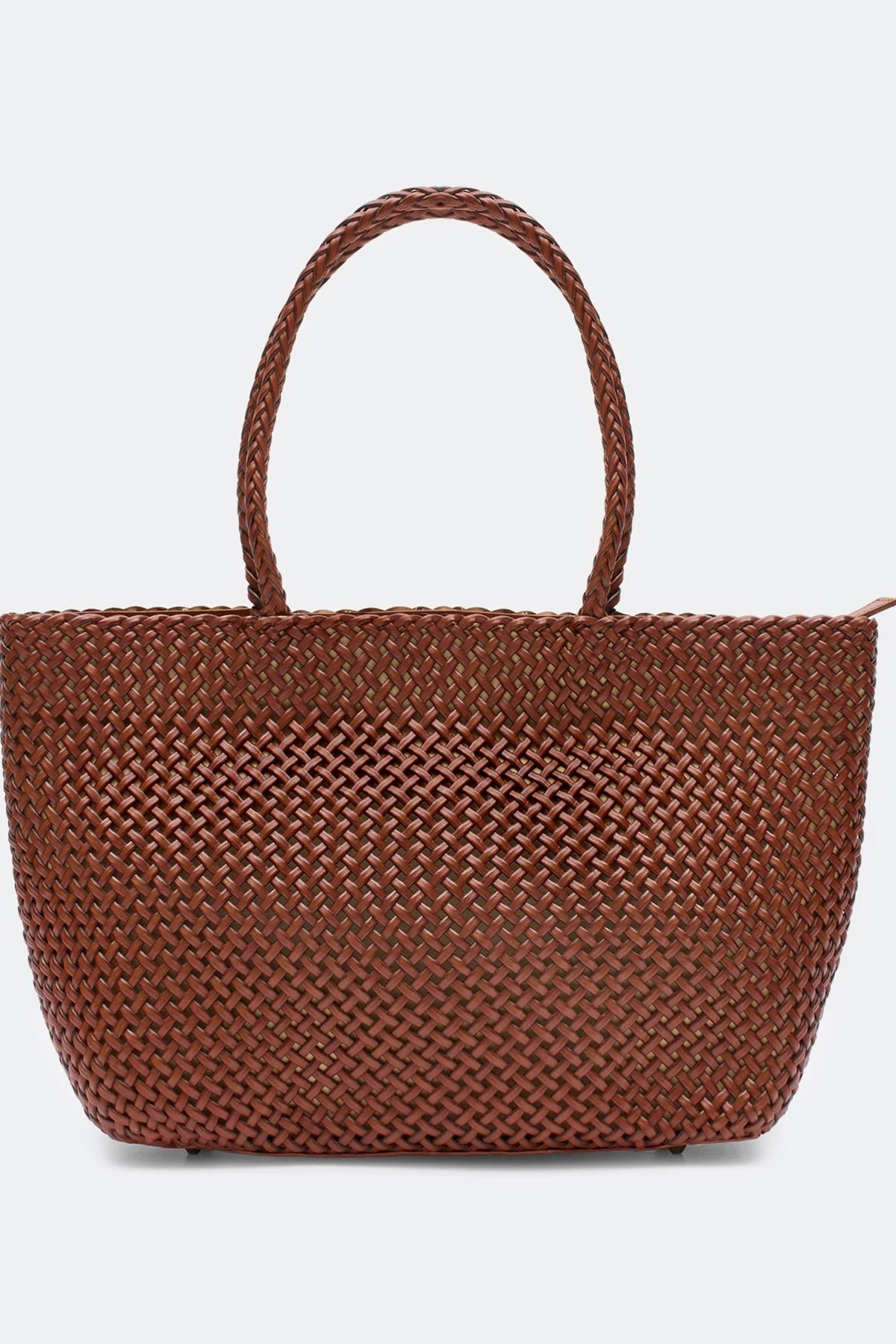 Плетеная сумка из натуральной кожи, One