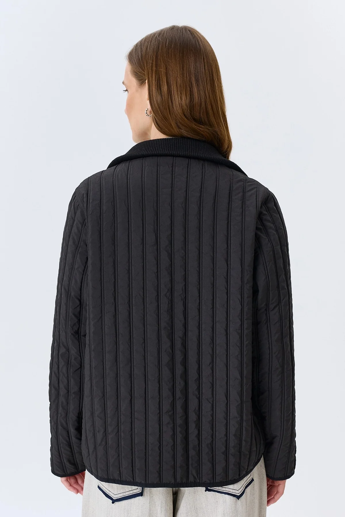 Бомбер с вертикальной стежкой, 42