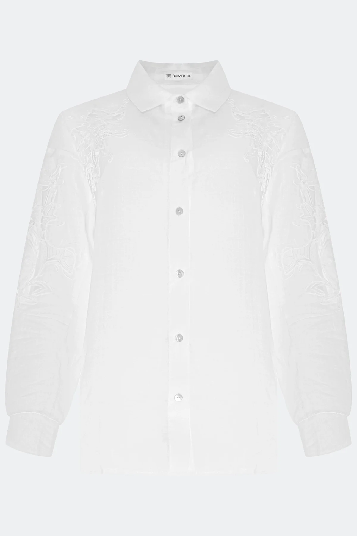 Удлиненная блузка с анималистичным принтом, 40