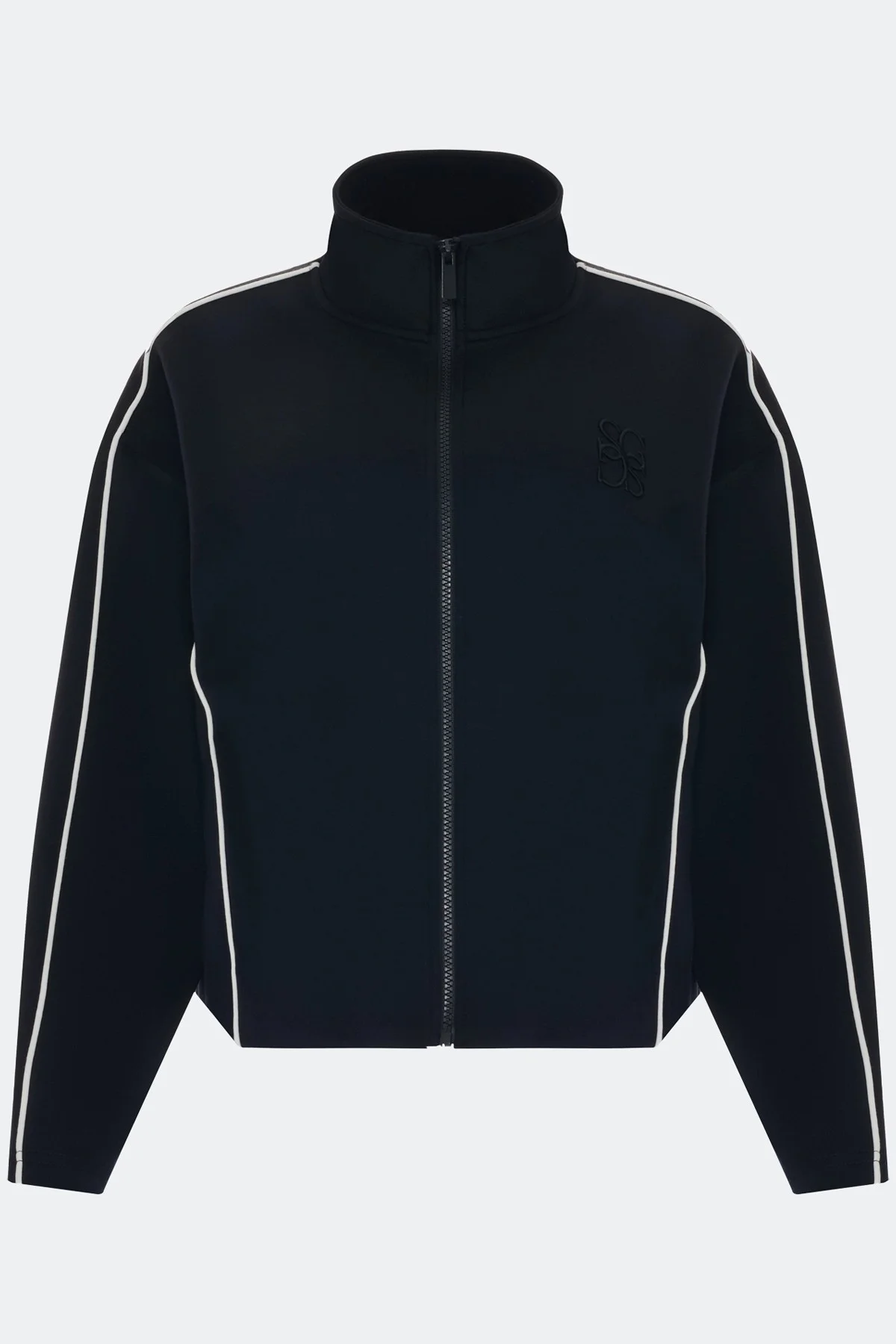 Трикотажный бомбер в спортивном стиле, 44